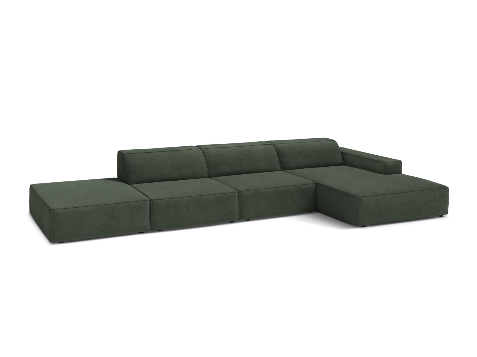 Modular Right Corner Sofa, "Jodie", 5 Seats, 341x162x77