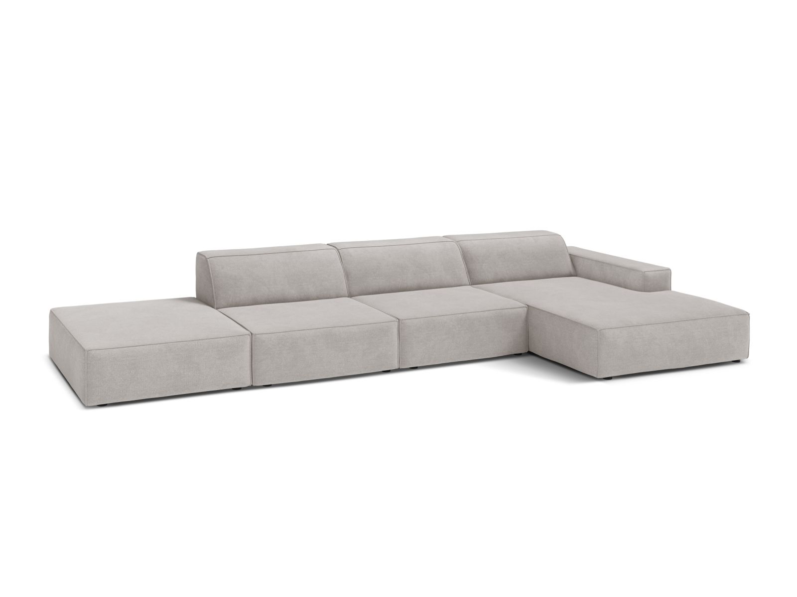 Modular Right Corner Sofa, "Jodie", 5 Seats, 341x162x77