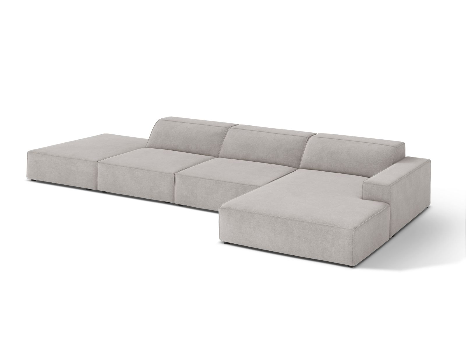 Modular Right Corner Sofa, "Jodie", 5 Seats, 341x162x77