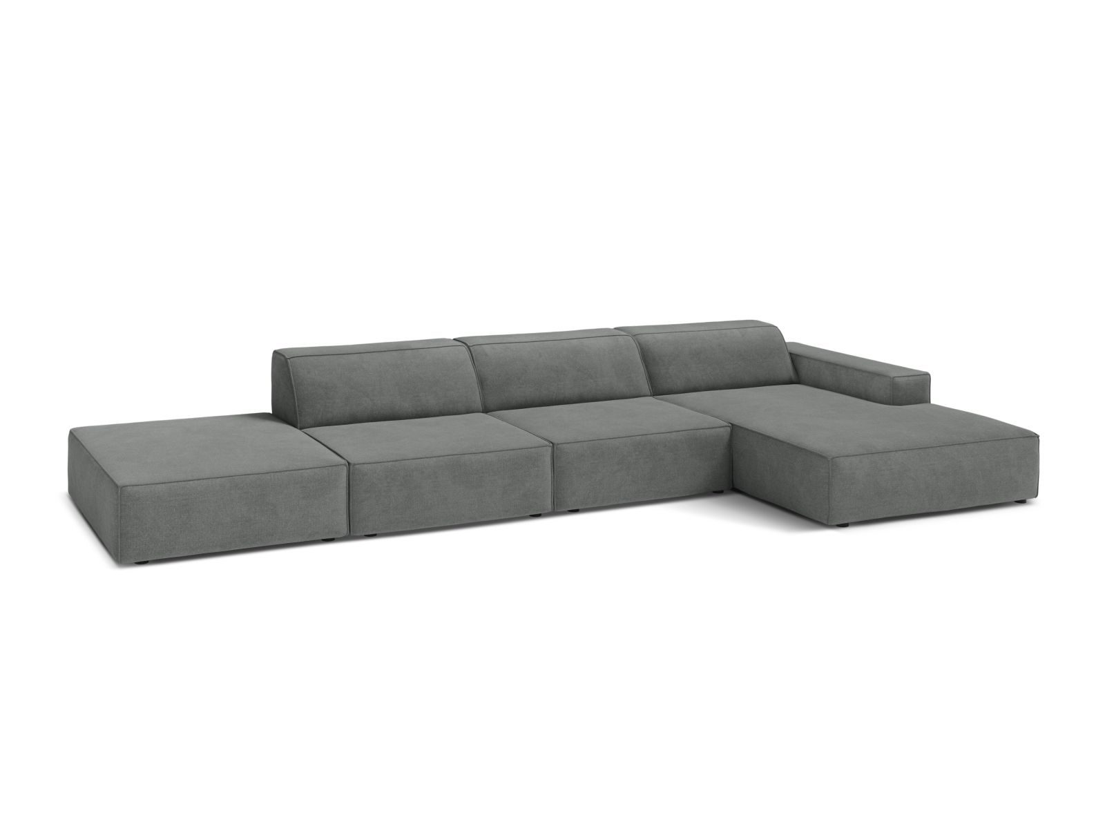 Modular Right Corner Sofa, "Jodie", 5 Seats, 341x162x77