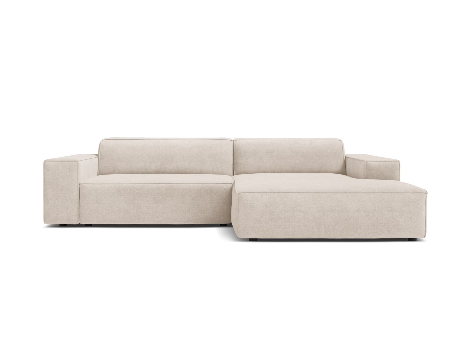 Modular Right Corner Sofa, "Jodie", 3 Seats, 224x162x77