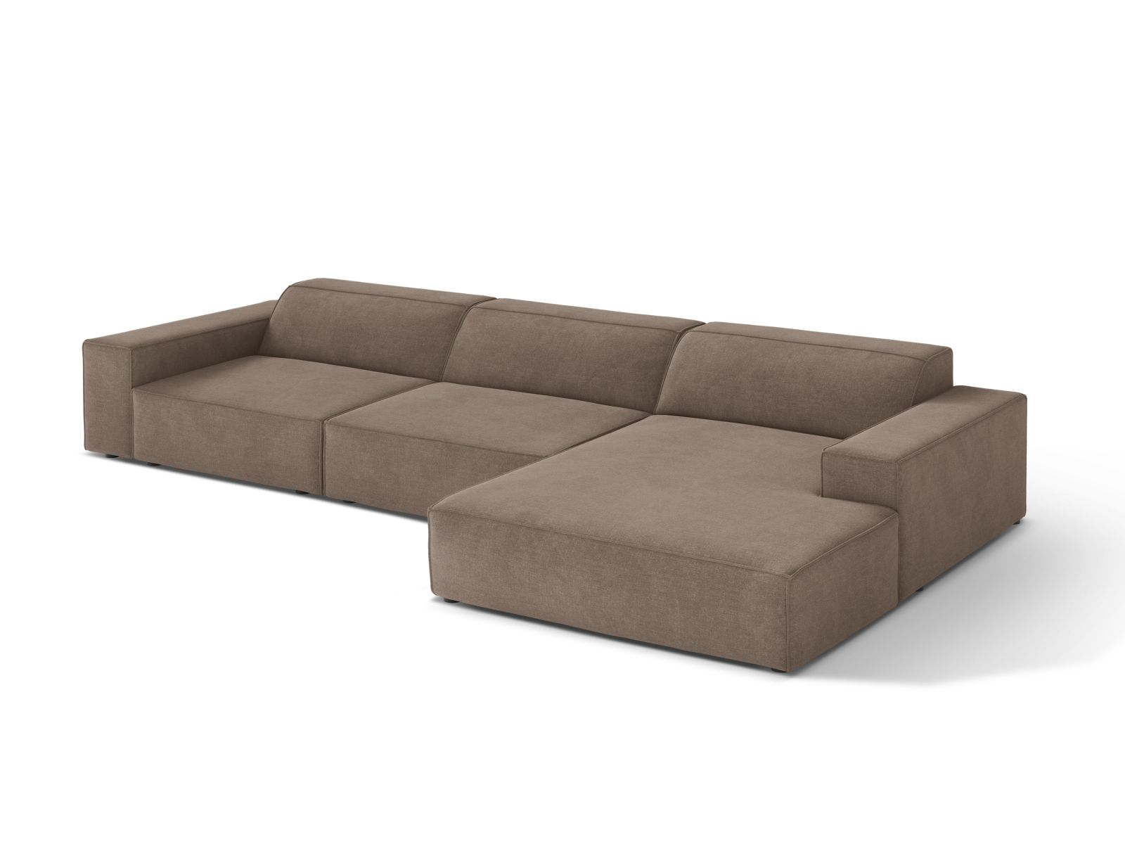 Modular Right Corner Sofa, "Jodie", 4 Seats, 284x162x77