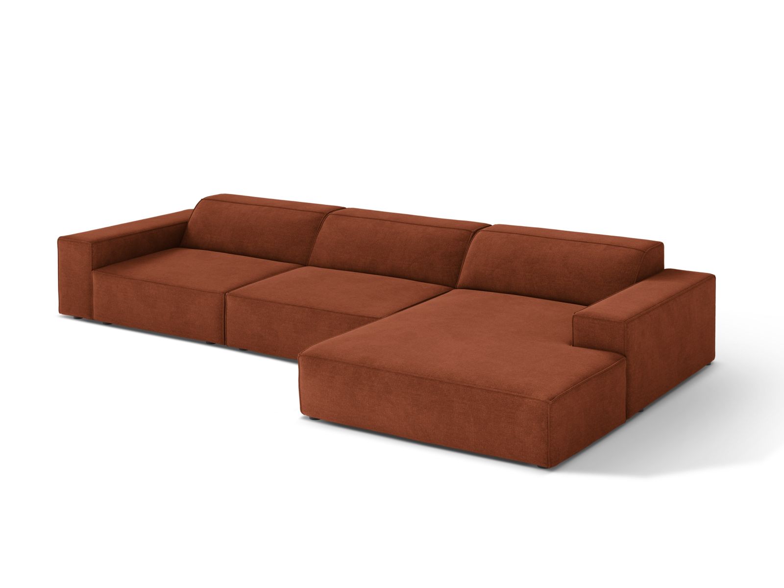 Modular Right Corner Sofa, "Jodie", 4 Seats, 284x162x77