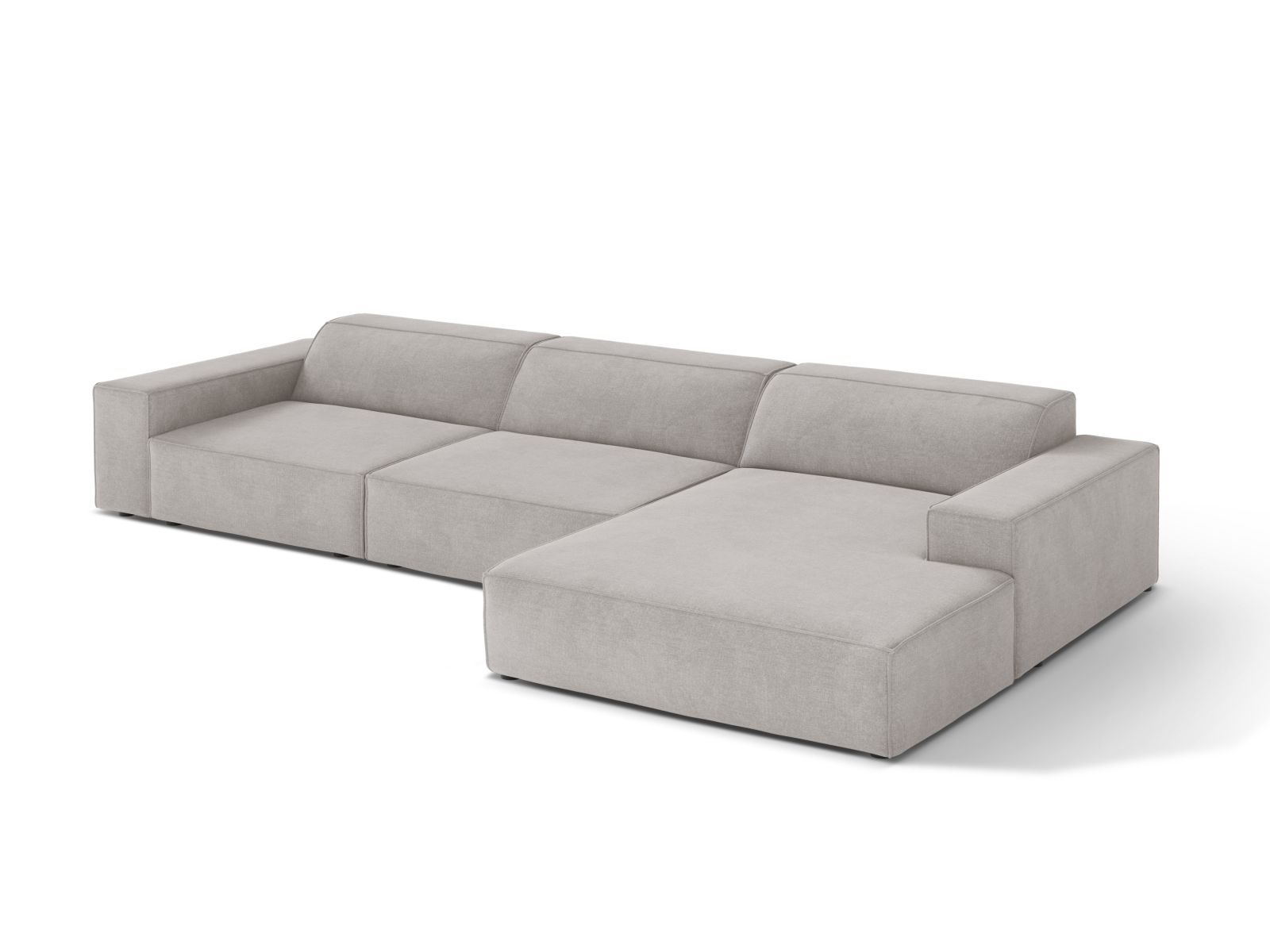 Modular Right Corner Sofa, "Jodie", 4 Seats, 284x162x77