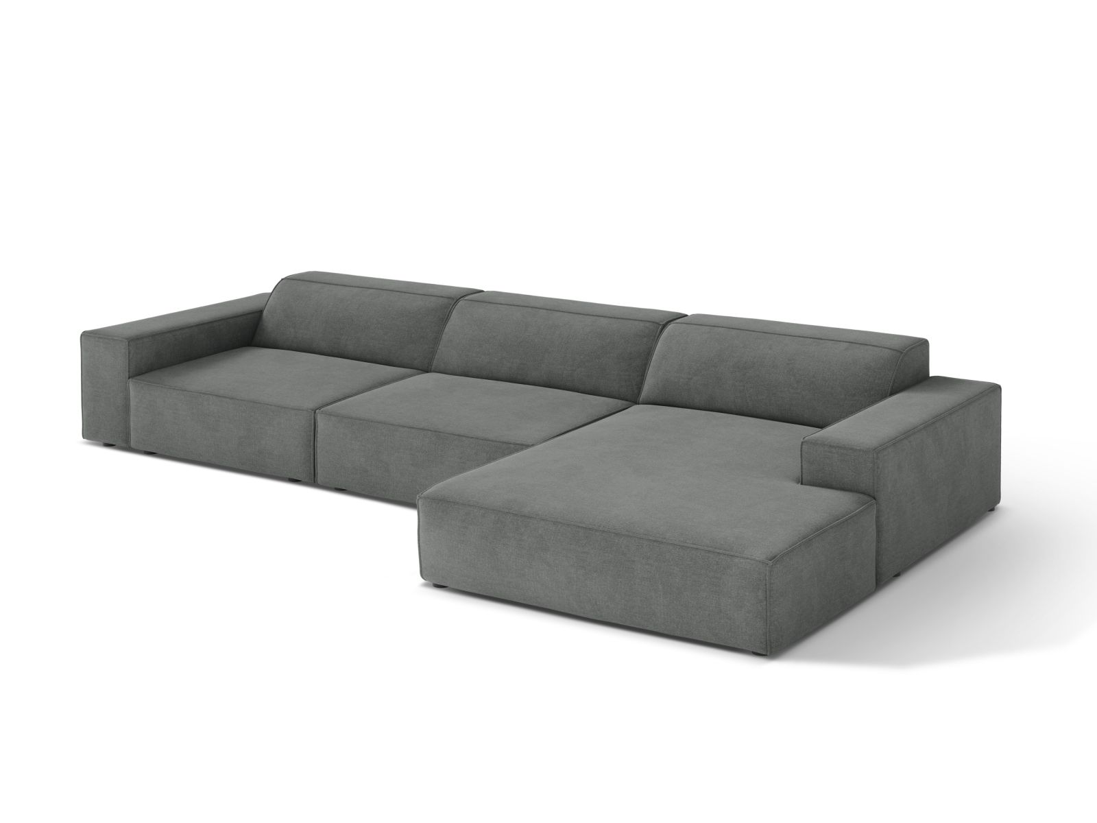 Modular Right Corner Sofa, "Jodie", 4 Seats, 284x162x77