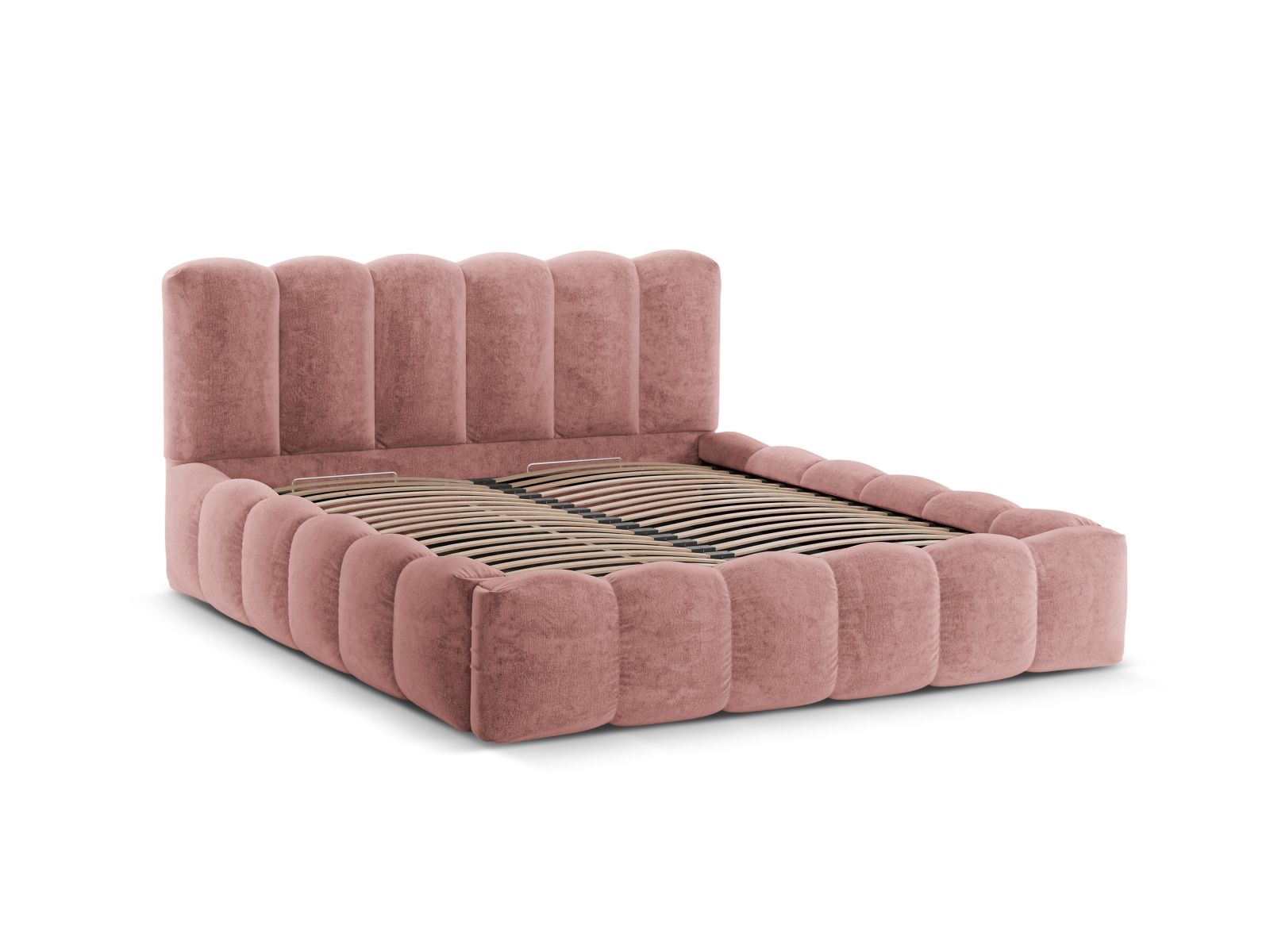 Storage Bed With Headboard, "Lupine", 226x226x95