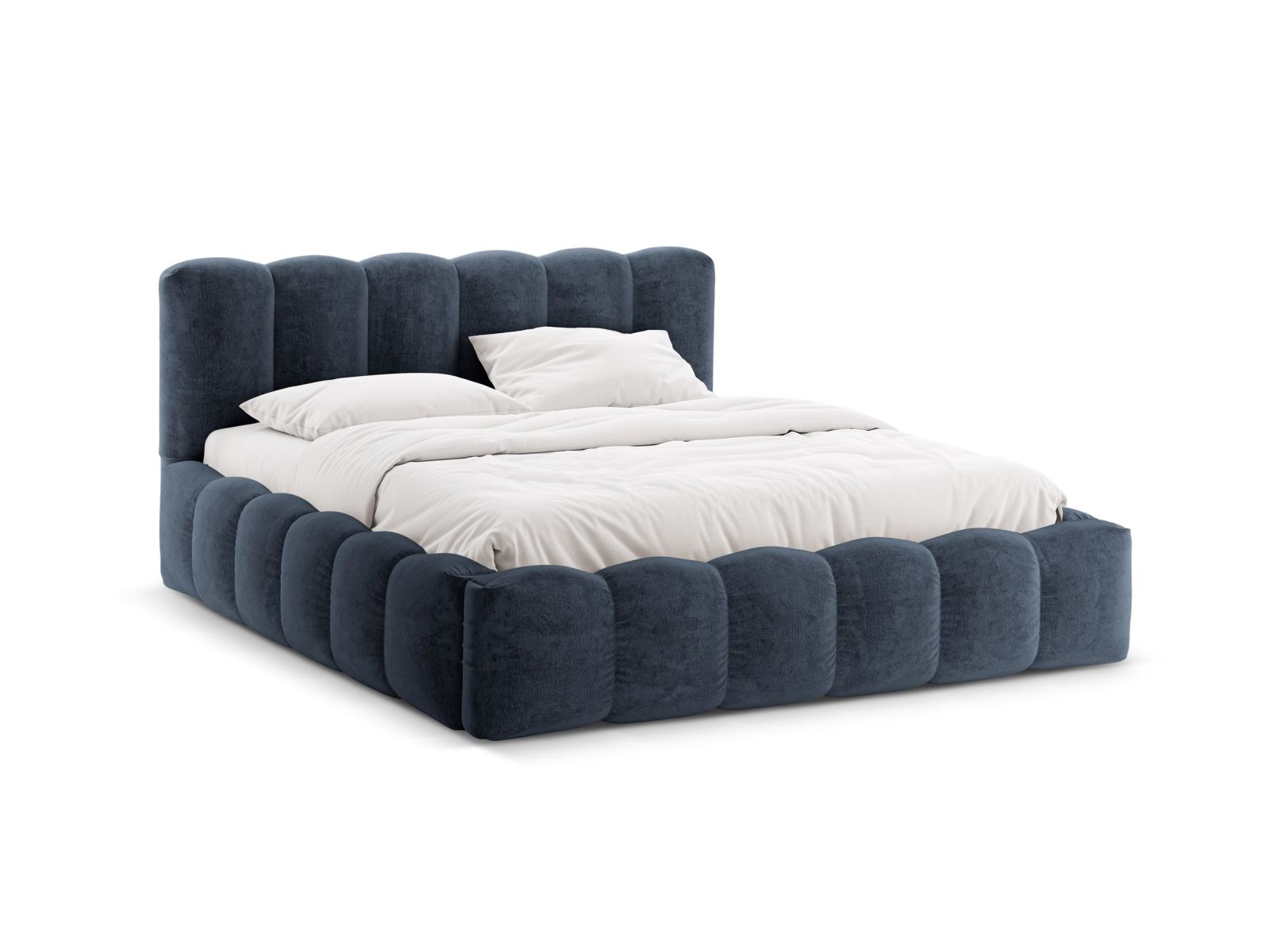 Storage Bed With Headboard, "Lupine", 226x226x95