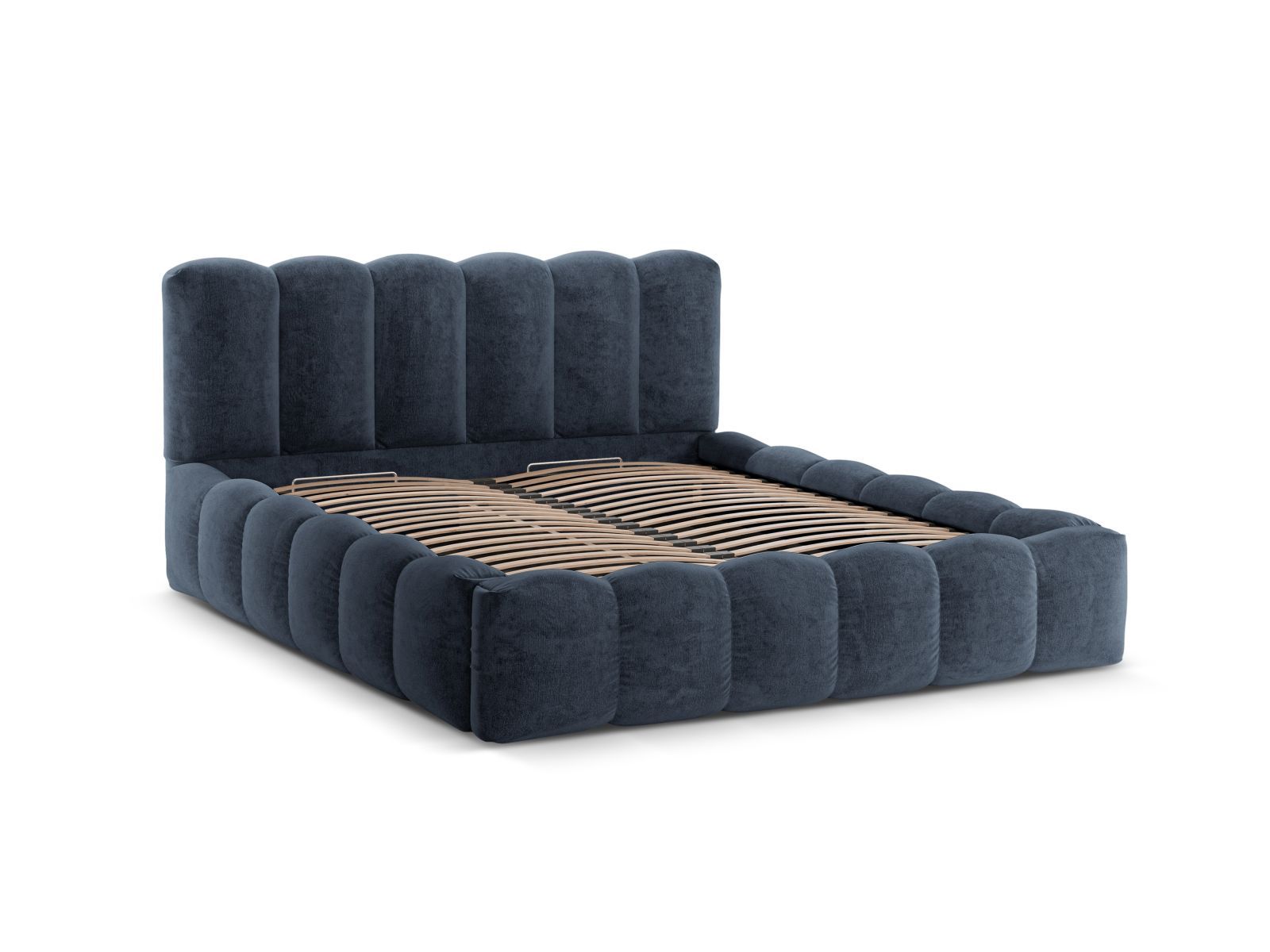 Storage Bed With Headboard, "Lupine", 226x226x95
