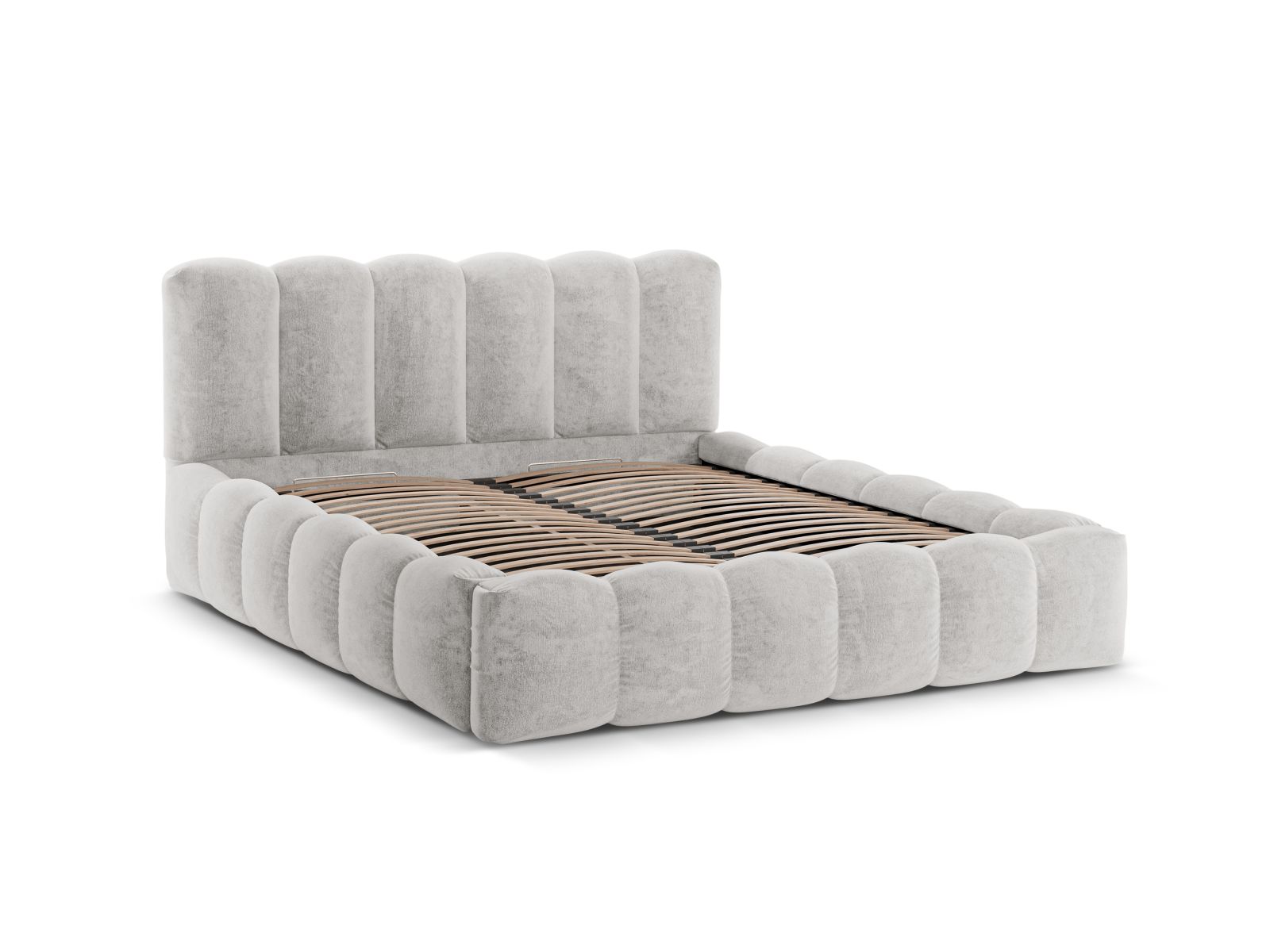 Storage Bed With Headboard, "Lupine", 226x226x95