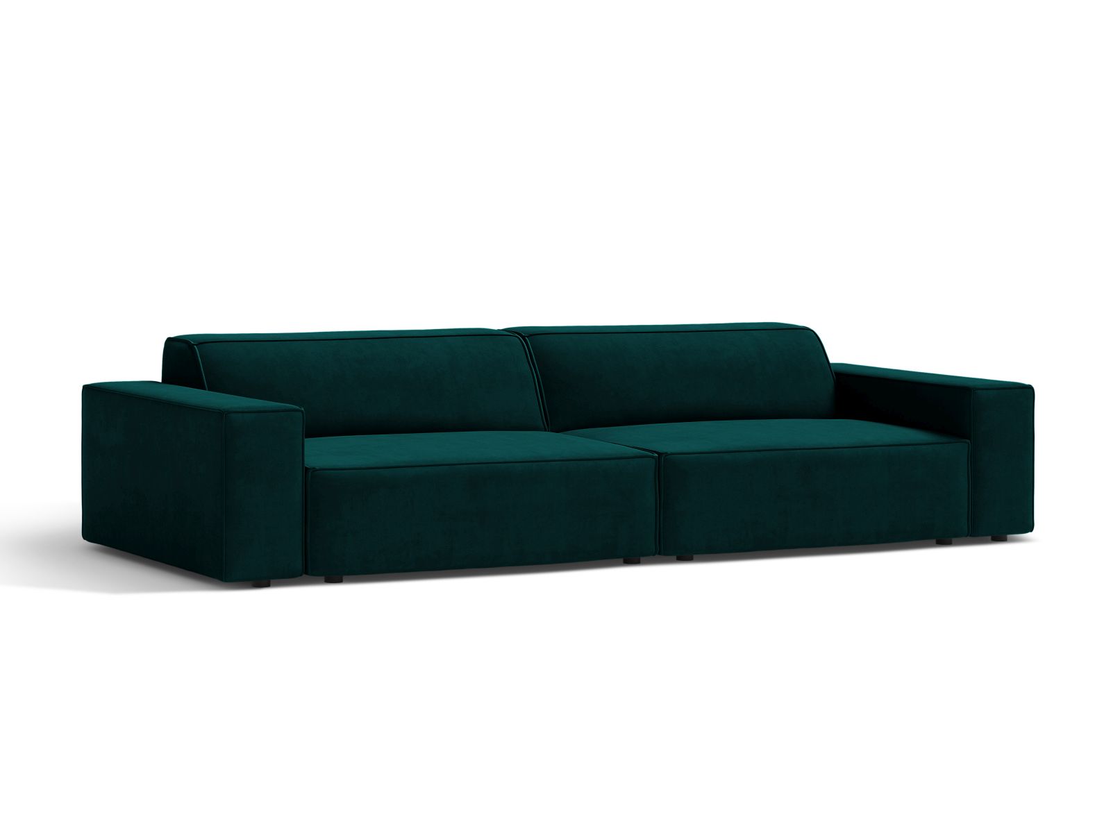 Velvet Modular Sofa, "Jodie", 4 Seats, 244x99x77