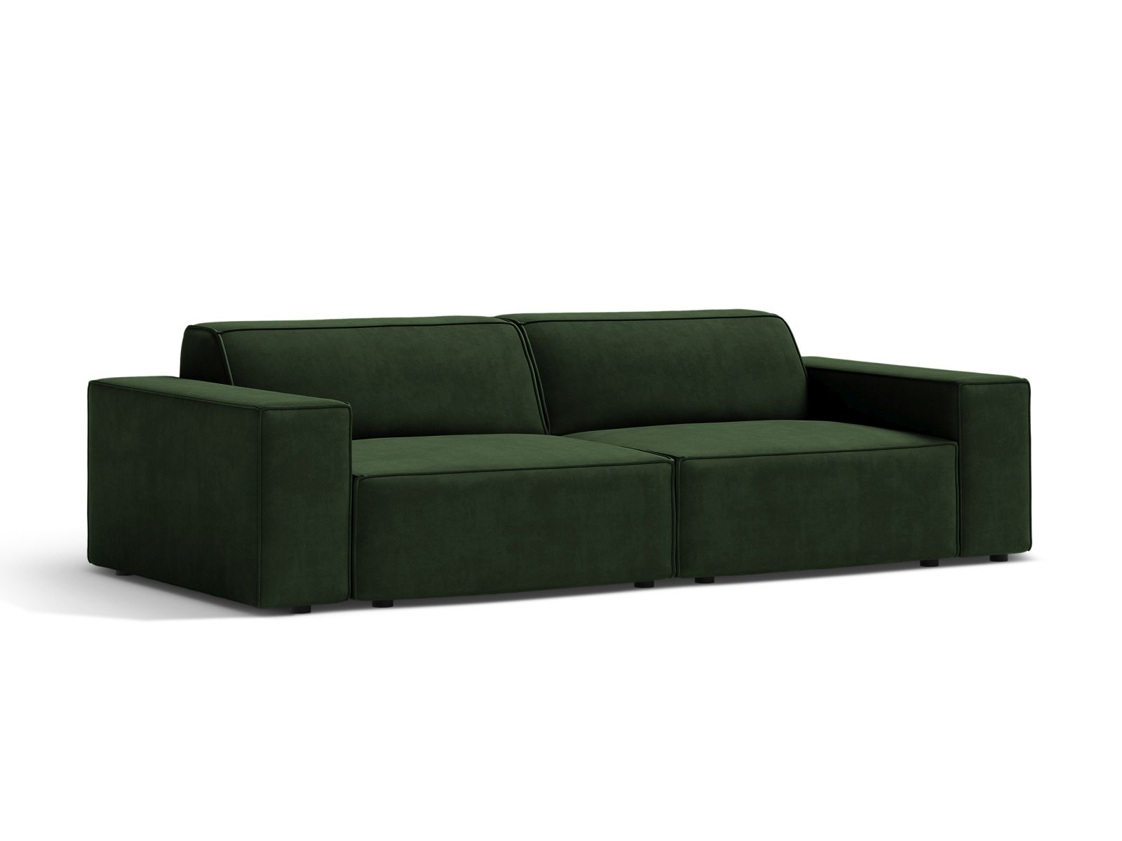 Velvet Modular Sofa, "Jodie", 3 Seats, 204x99x77
