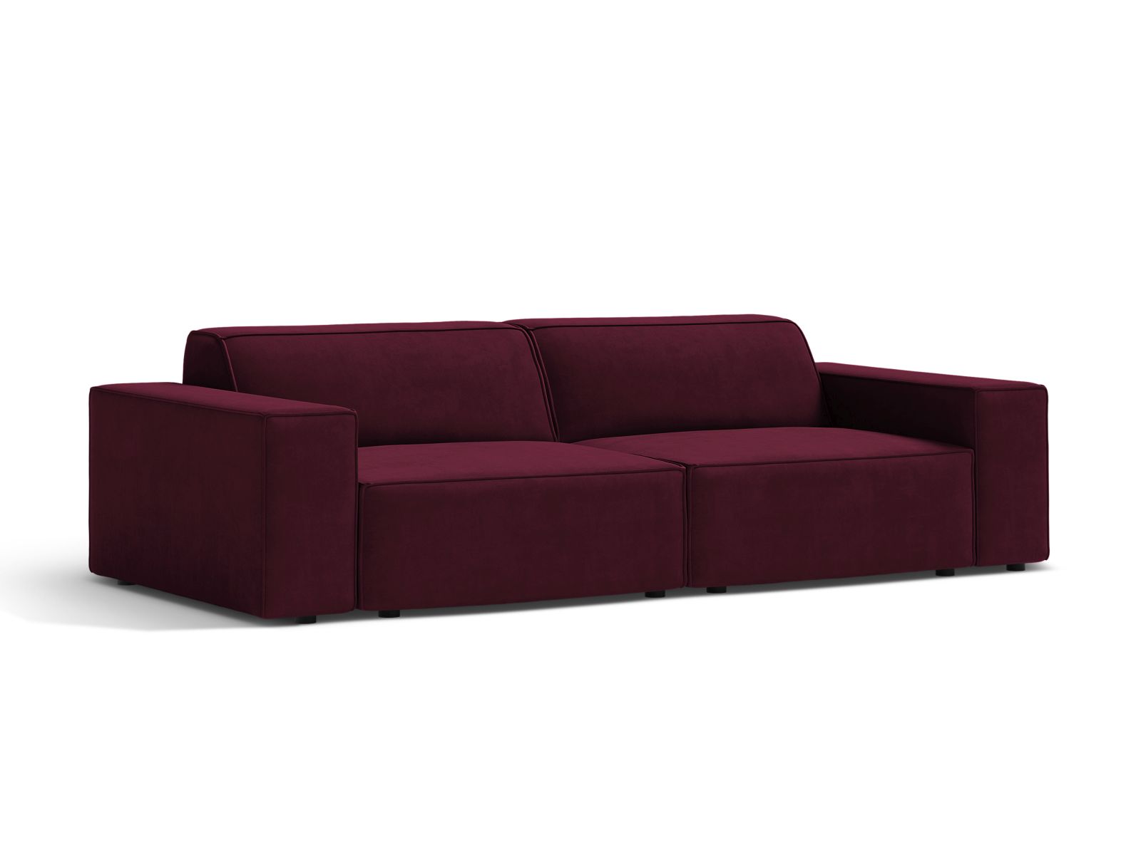 Velvet Modular Sofa, "Jodie", 3 Seats, 204x99x77