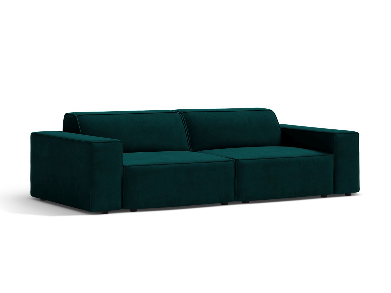 Velvet Modular Sofa, "Jodie", 3 Seats, 204x99x77