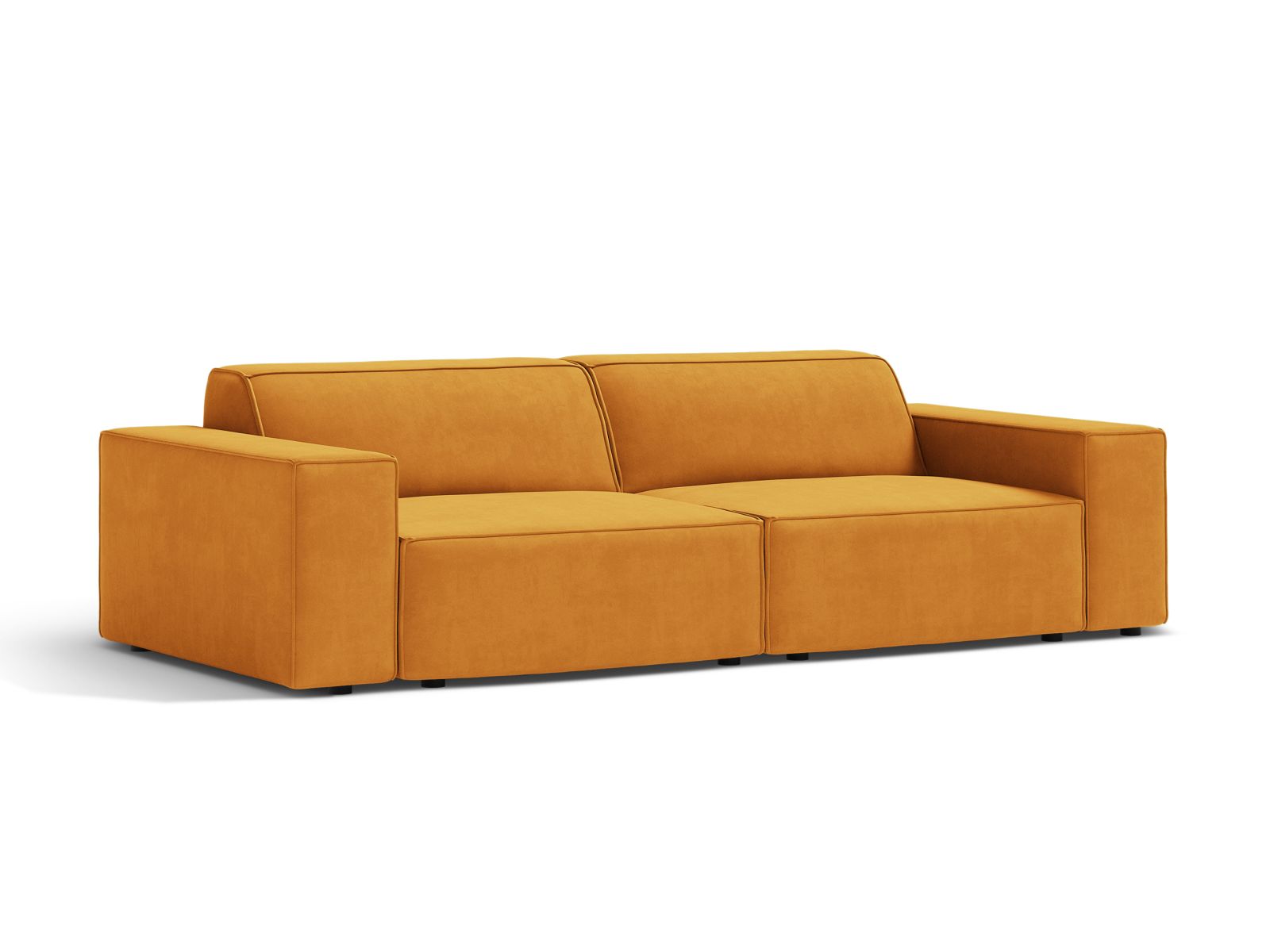 Velvet Modular Sofa, "Jodie", 3 Seats, 204x99x77