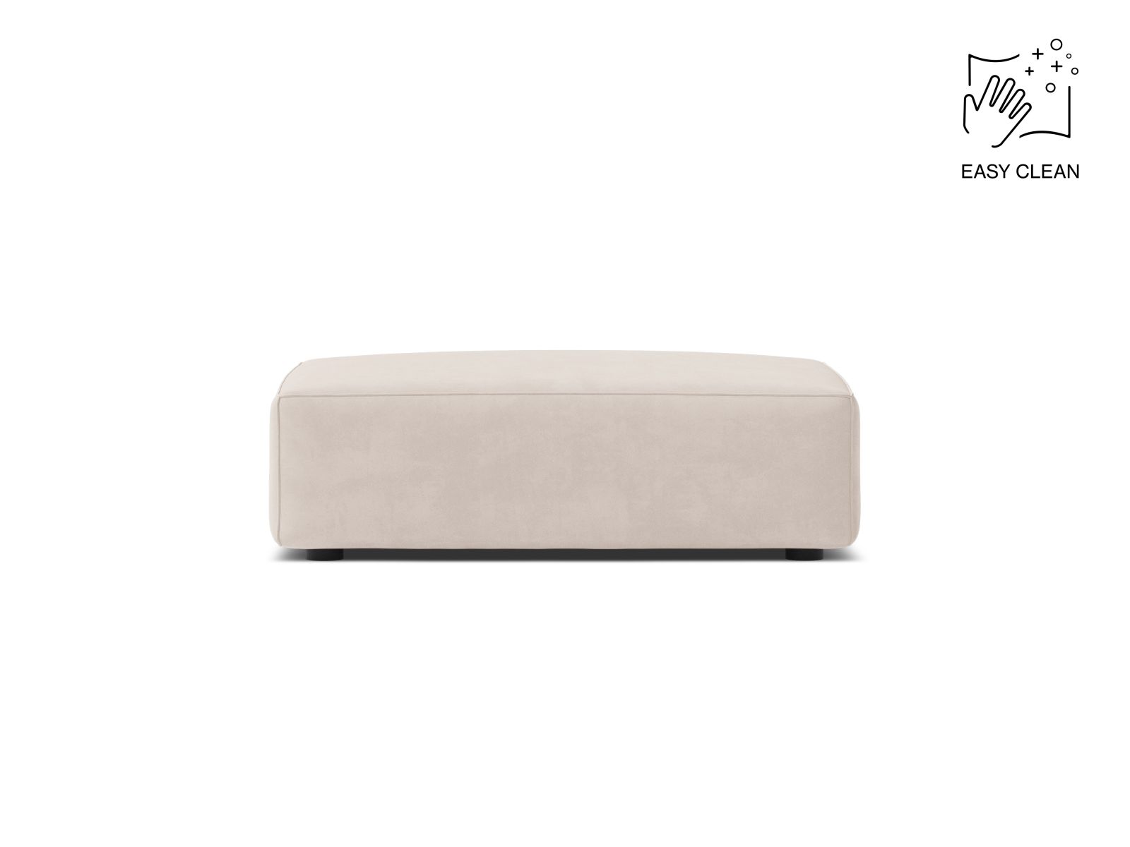 Velvet Pouf, "Jodie", 1 Seat, 99x80x40