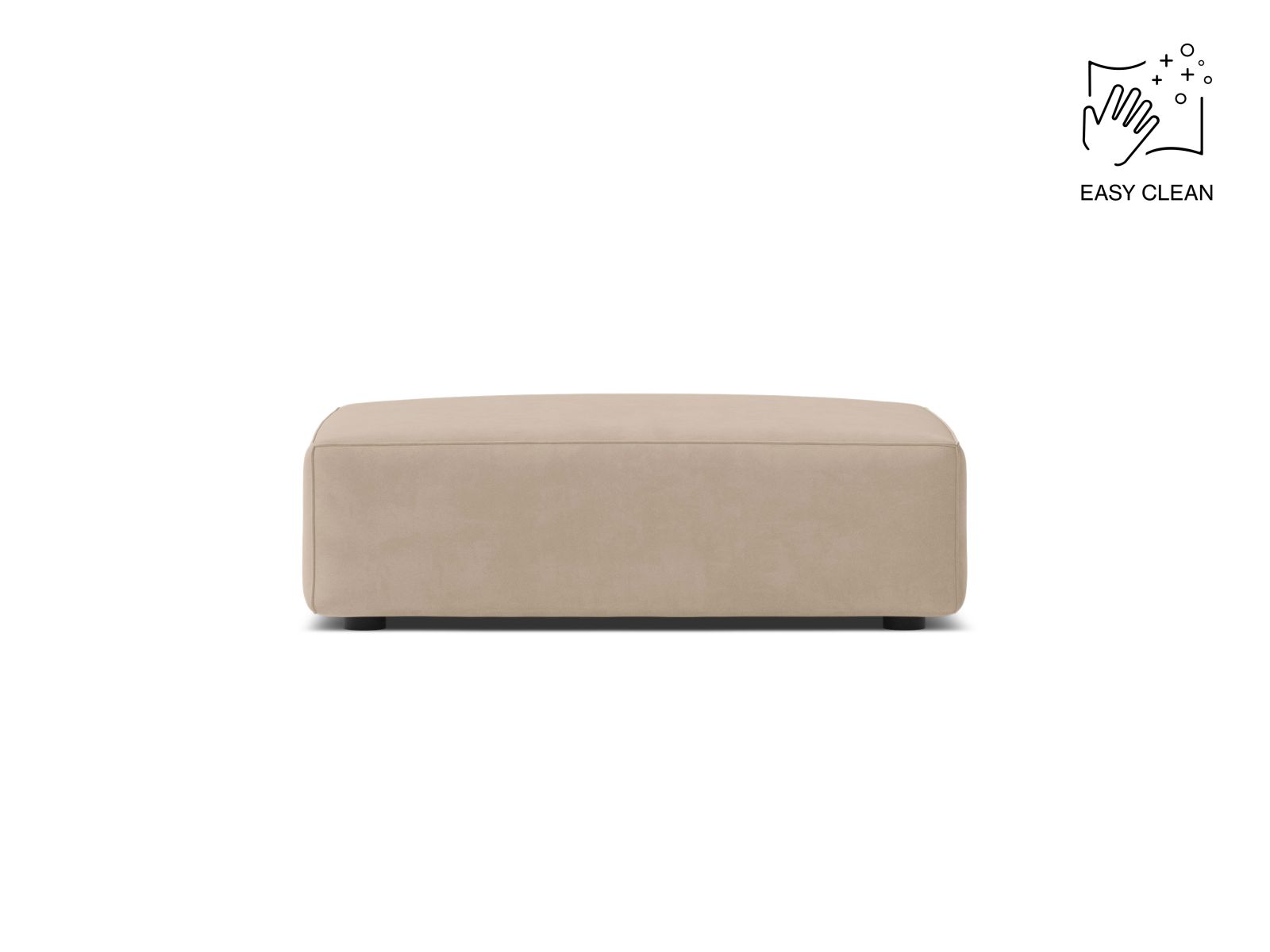 Velvet Pouf, "Jodie", 1 Seat, 99x80x40