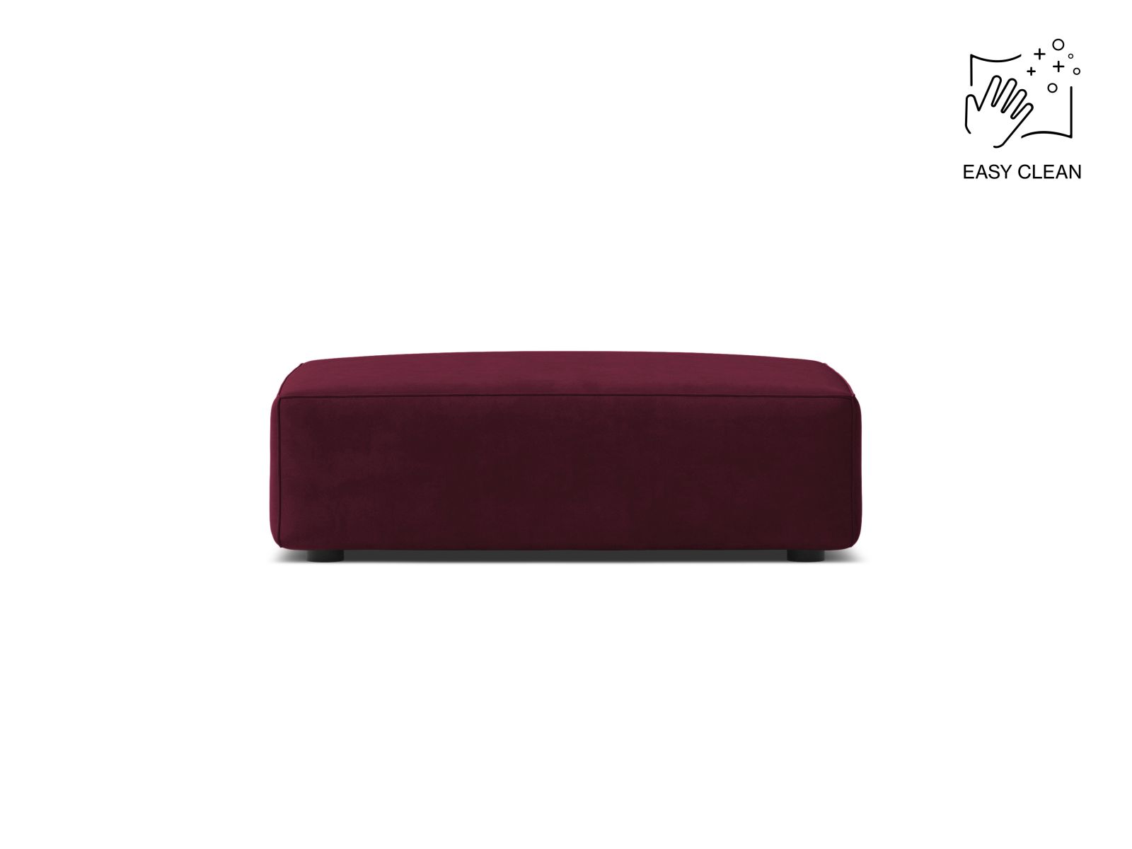 Velvet Pouf, "Jodie", 1 Seat, 99x80x40