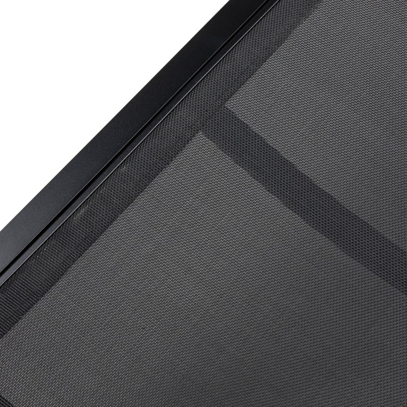 Leżak ogrodowy Shelly regulowany, aluminiowy, czarny