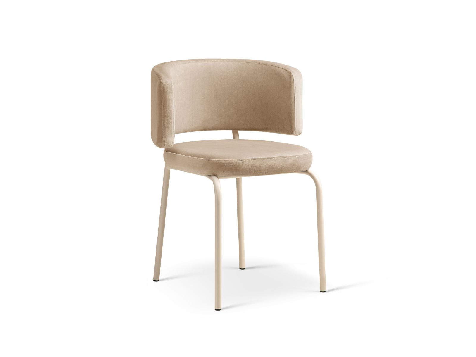 Velvet Chair, "Dora", 1 Seat, 58x57x75