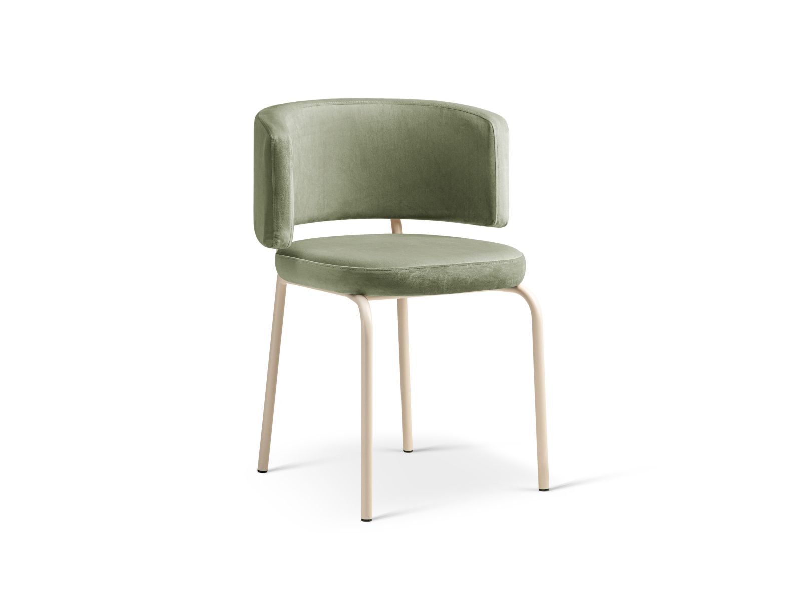 Velvet Chair, "Dora", 1 Seat, 58x57x75