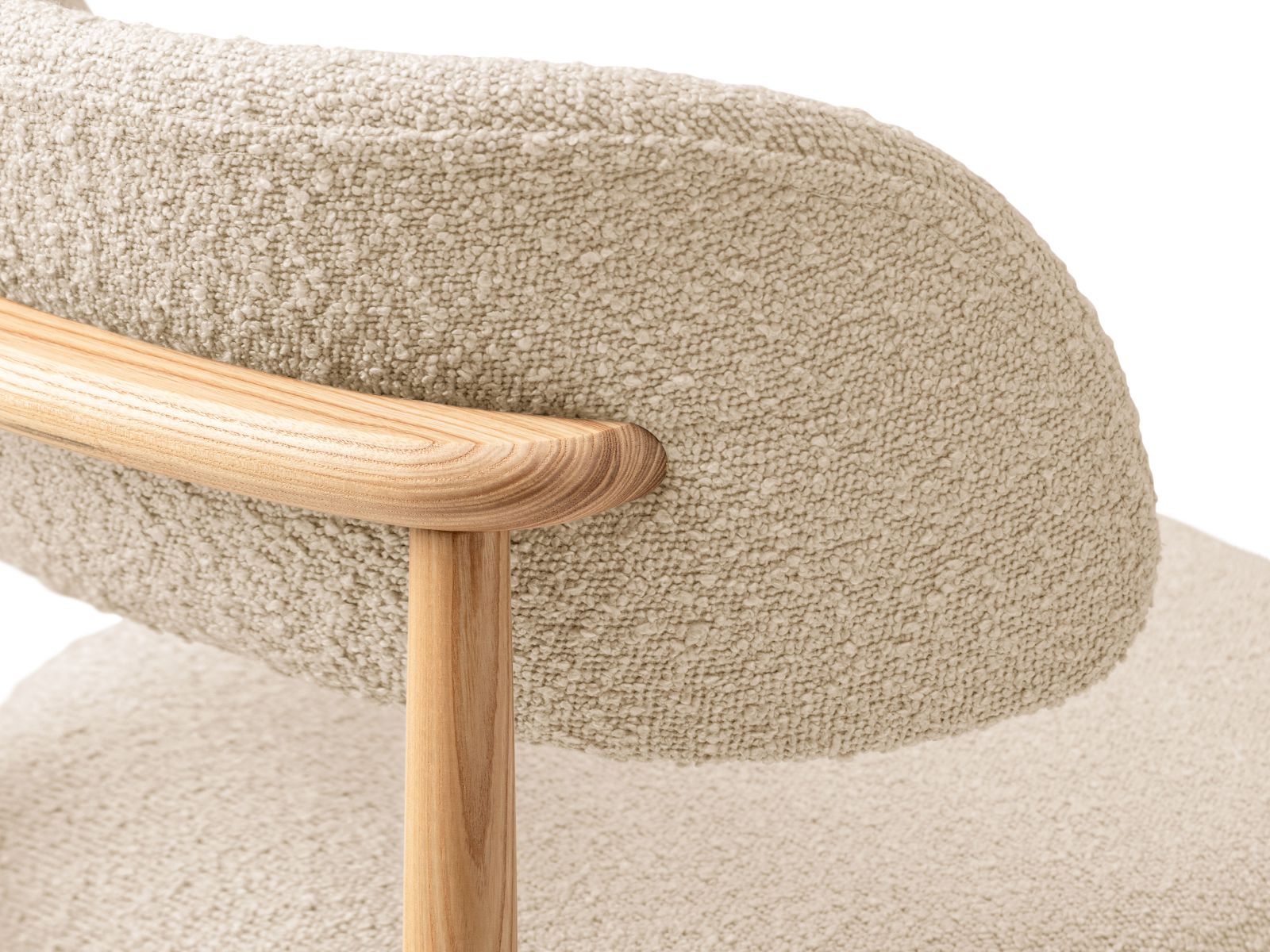 Boucle Chair, "Evan", 1 Seat, 49.5x51x77