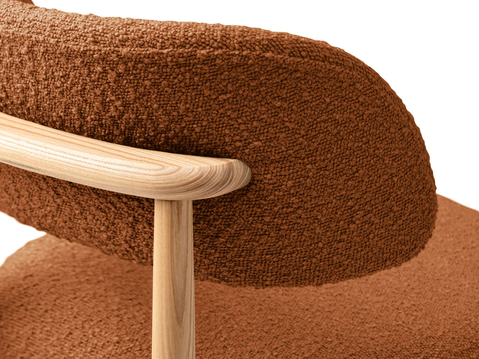 Boucle Chair, "Evan", 1 Seat, 49.5x51x77