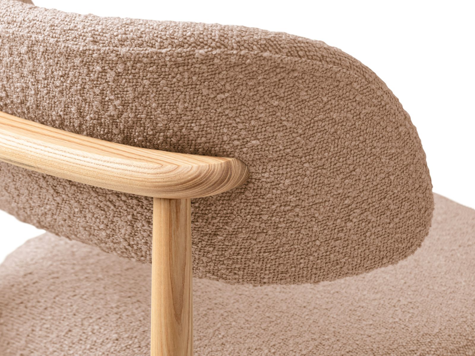 Boucle Chair, "Evan", 1 Seat, 49.5x51x77