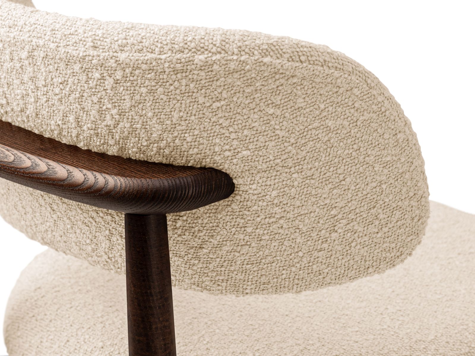 Boucle Chair, "Evan", 1 Seat, 49.5x51x77