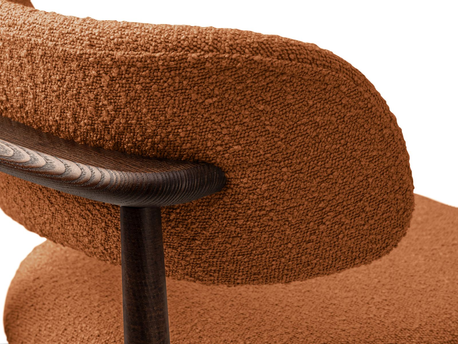 Boucle Chair, "Evan", 1 Seat, 49.5x51x77