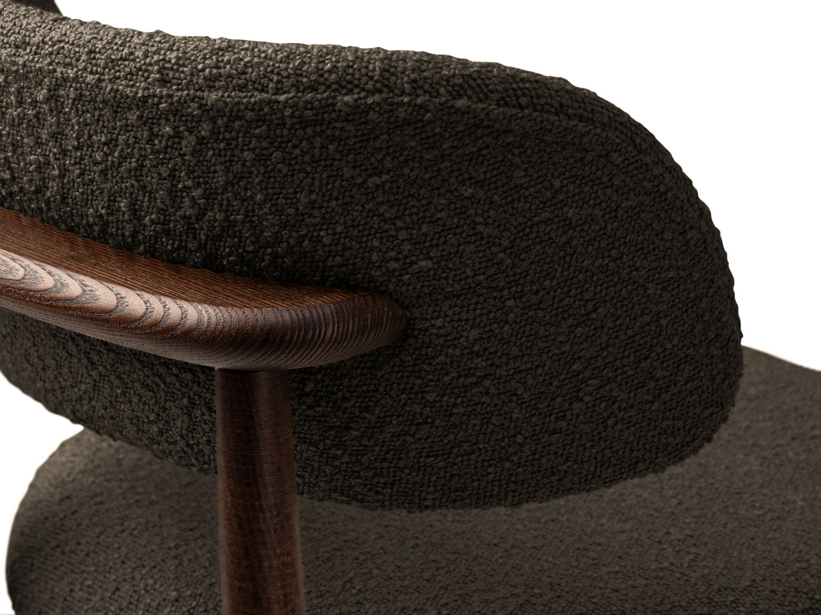 Boucle Chair, "Evan", 1 Seat, 49.5x51x77