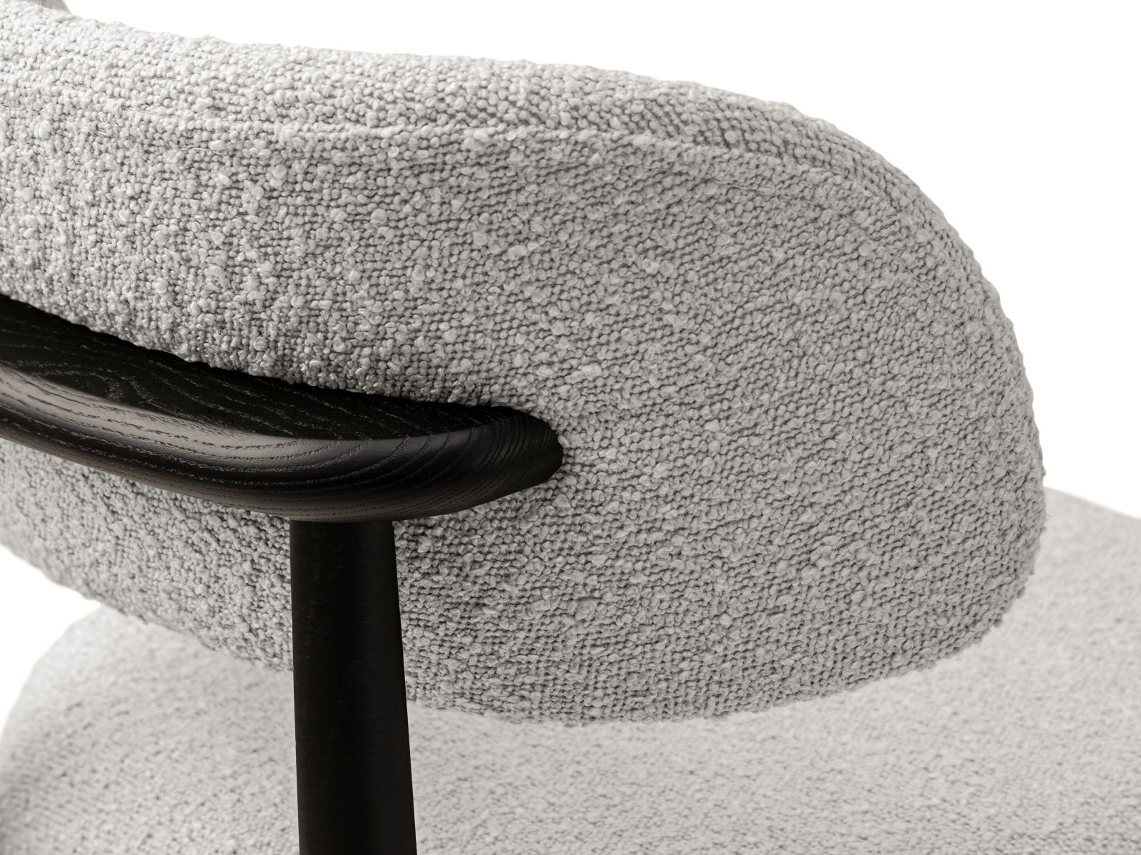 Boucle Chair, "Evan", 1 Seat, 49.5x51x77