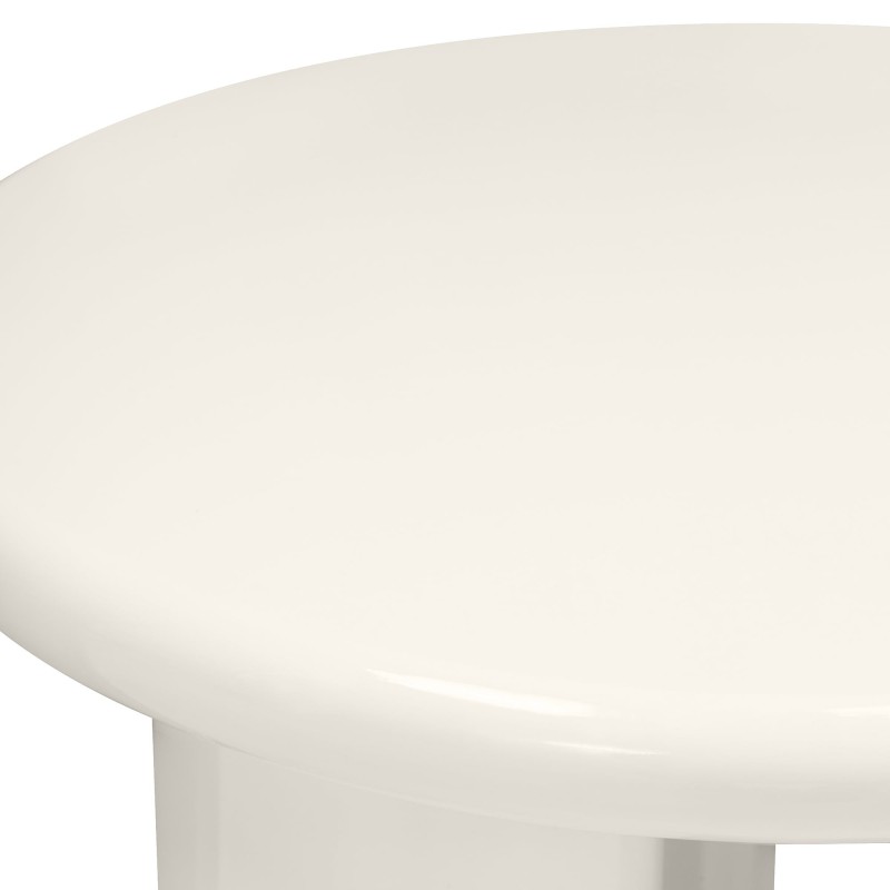 Stolik boczny Blair 40cm, kremowy, glossy