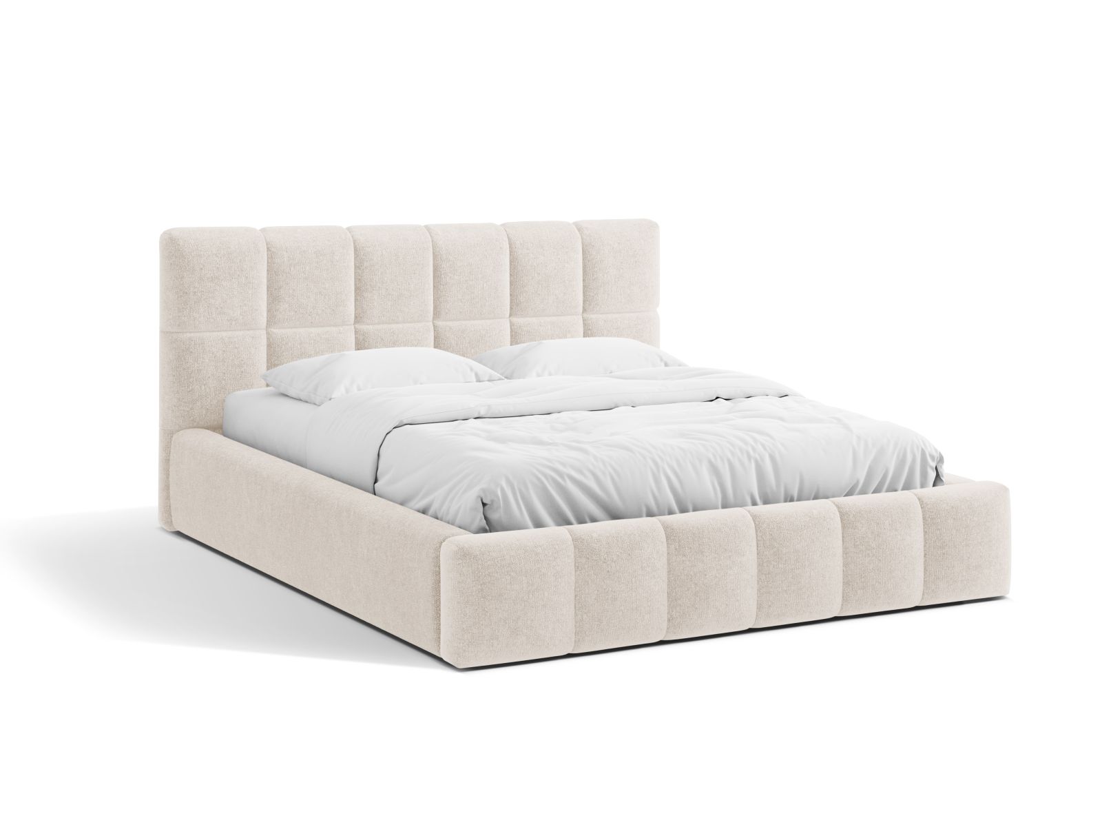 Storage Bed With Headboard, "Bellis", 220x220x100