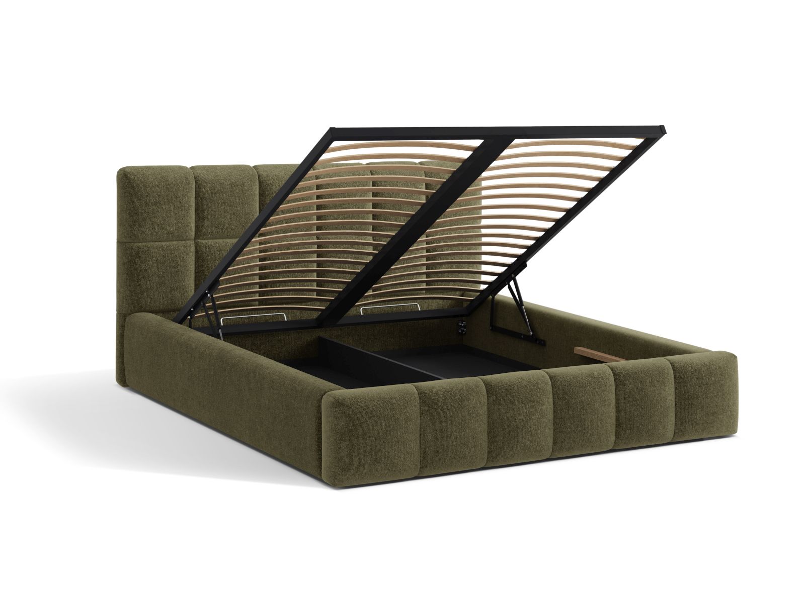 Storage Bed With Headboard, "Bellis", 220x220x100