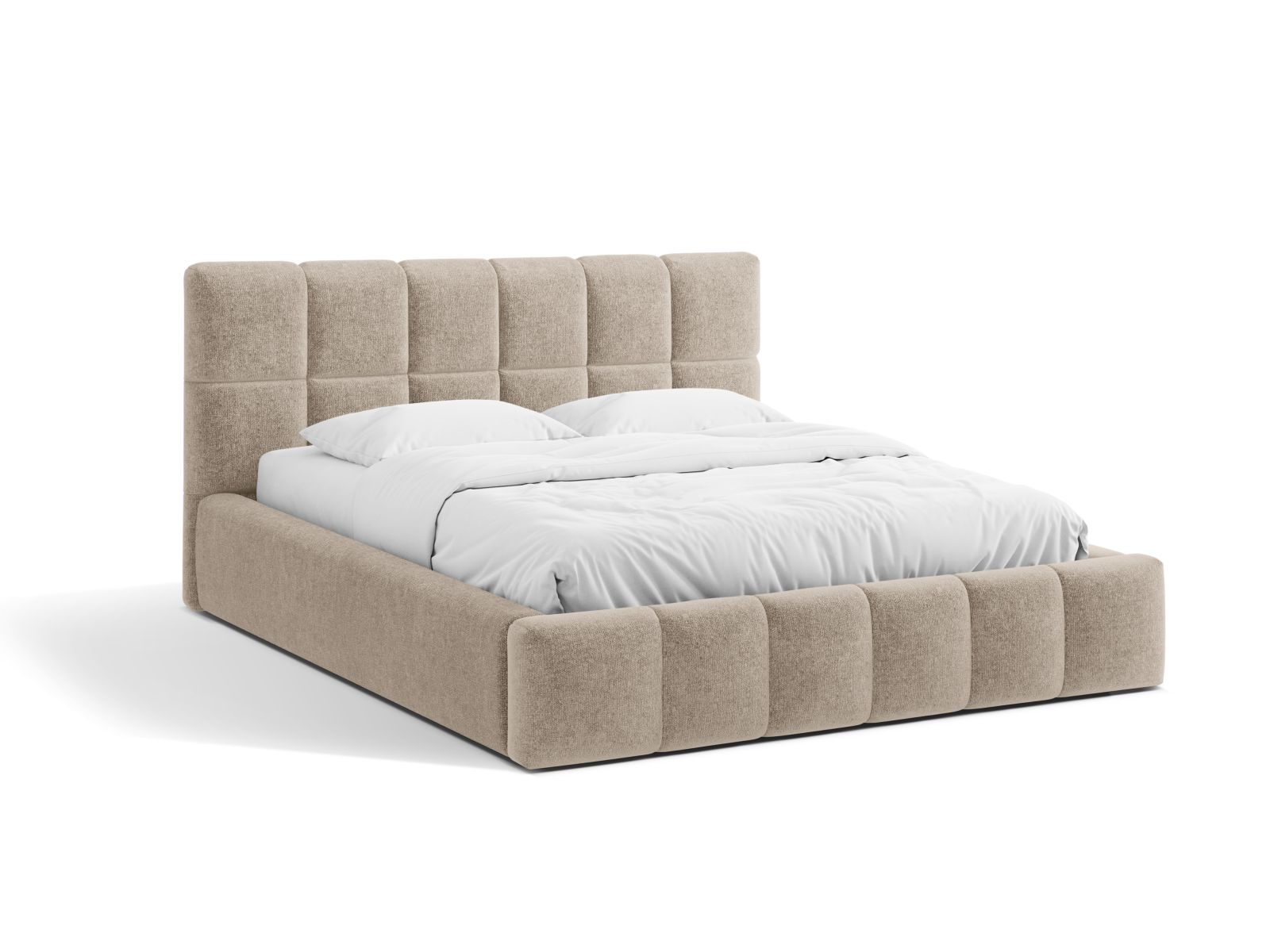 Storage Bed With Headboard, "Bellis", 160x220x100