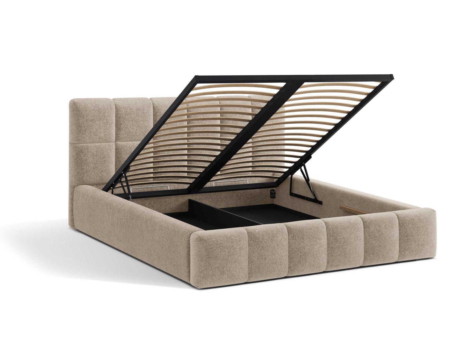 Storage Bed With Headboard, "Bellis", 160x220x100