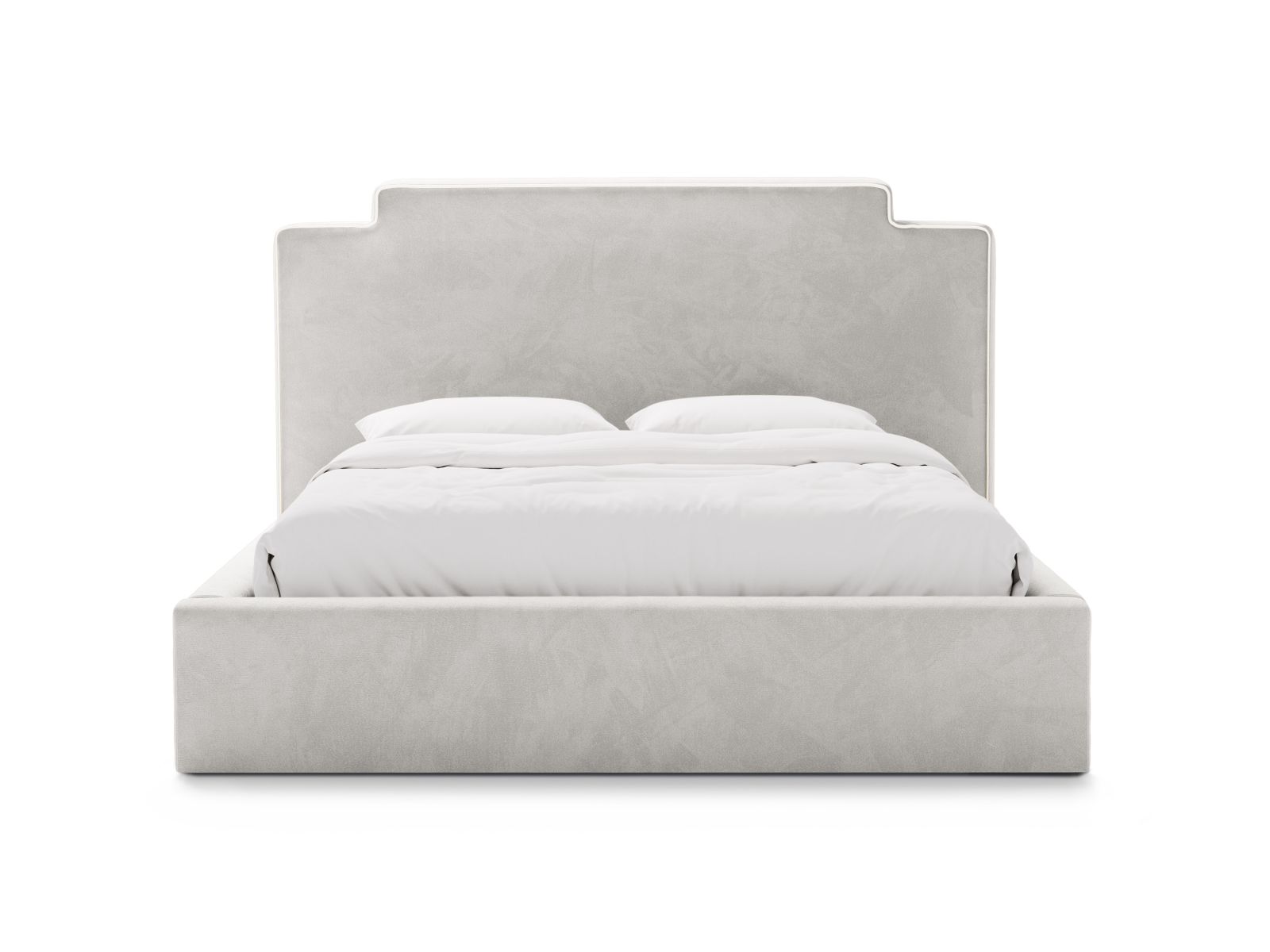 Velvet Storage Bed With Headboard, "Princess", 220x222x122