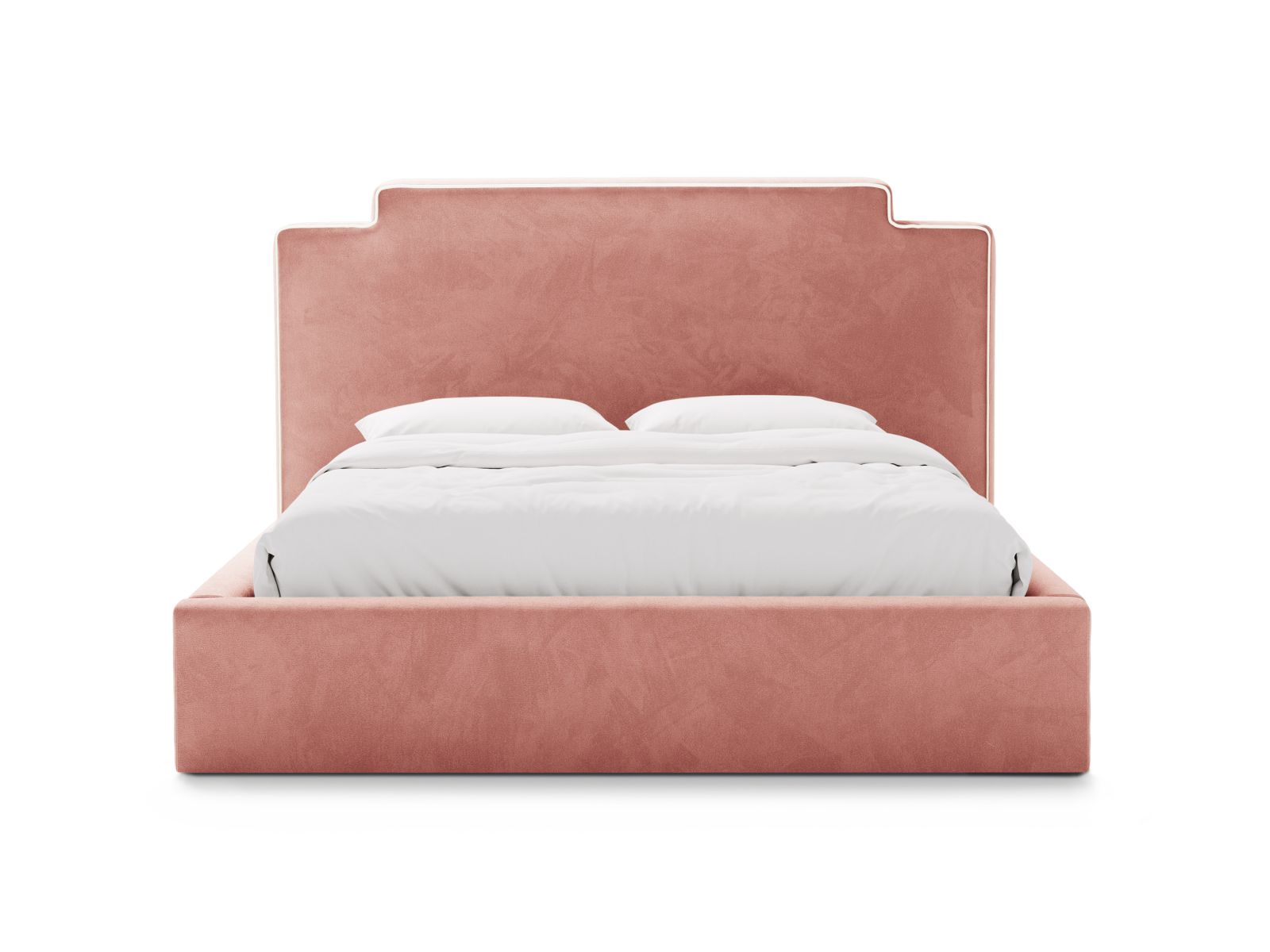 Velvet Storage Bed With Headboard, "Princess", 220x222x122