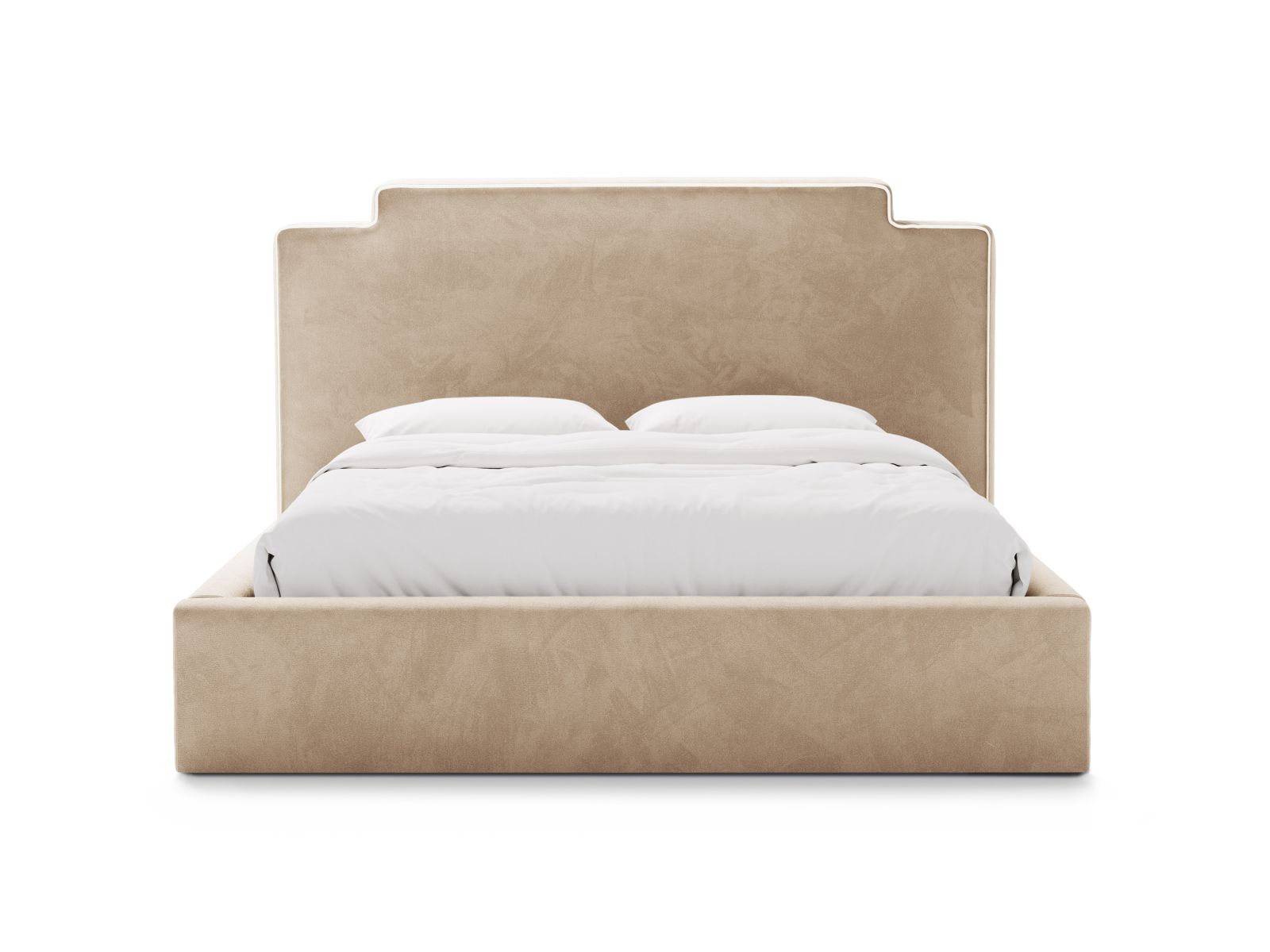 Velvet Storage Bed With Headboard, "Princess", 220x222x122
