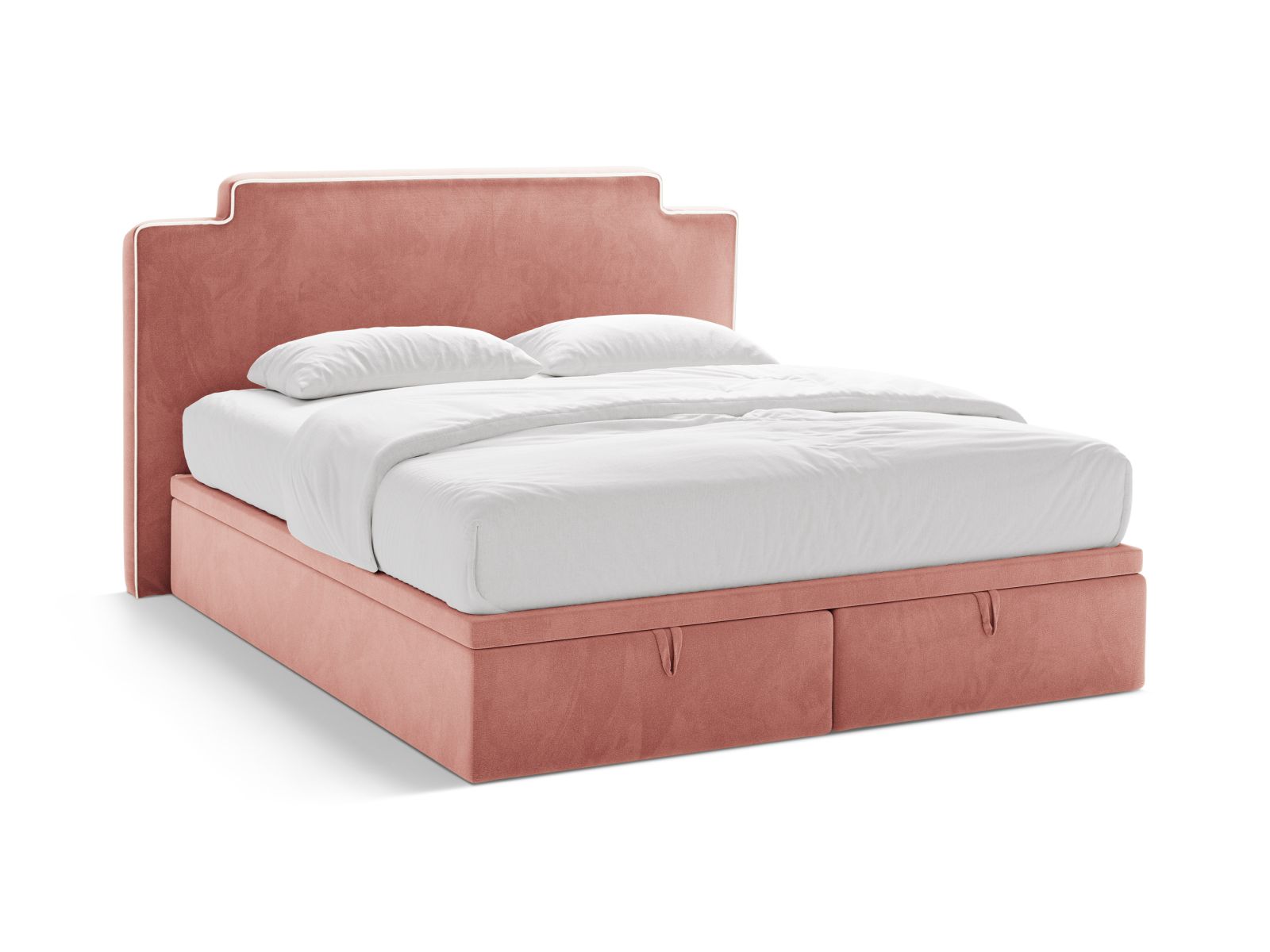 Boxspring Bed Set: Headboard + Box Springs/Mattress + Mattress Topper, "Princess", 180x211x122