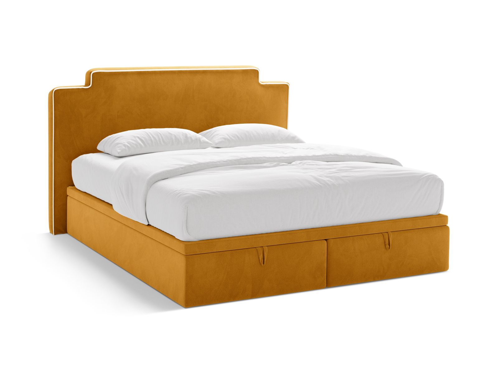 Boxspring Bed Set: Headboard + Box Springs/Mattress + Mattress Topper, "Princess", 200x211x122