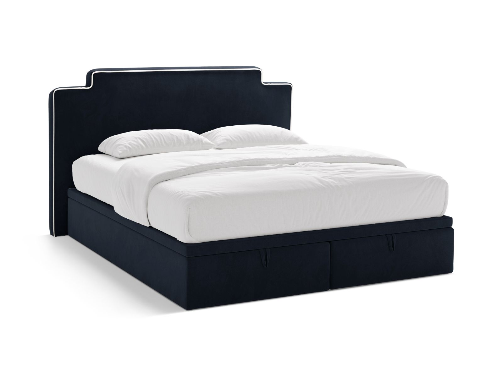 Boxspring Bed Set: Headboard + Box Springs/Mattress + Mattress Topper, "Princess", 200x211x122