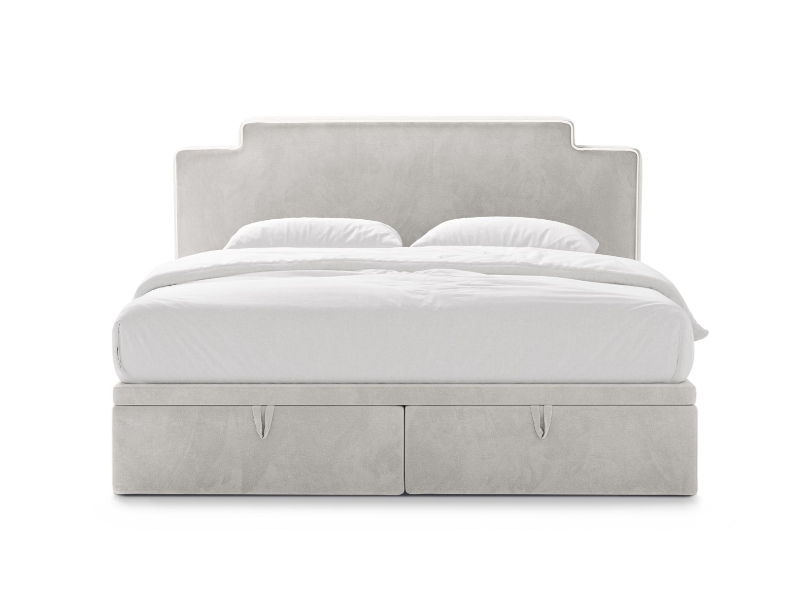 Boxspring Bed Set: Headboard + Box Springs/Mattress + Mattress Topper, "Princess", 220x211x122