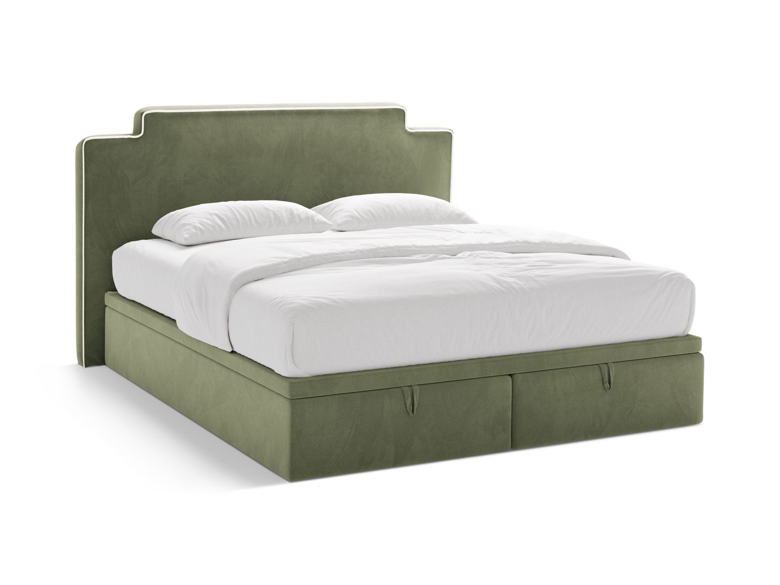 Boxspring Bed Set: Headboard + Box Springs/Mattress + Mattress Topper, "Princess", 220x211x122