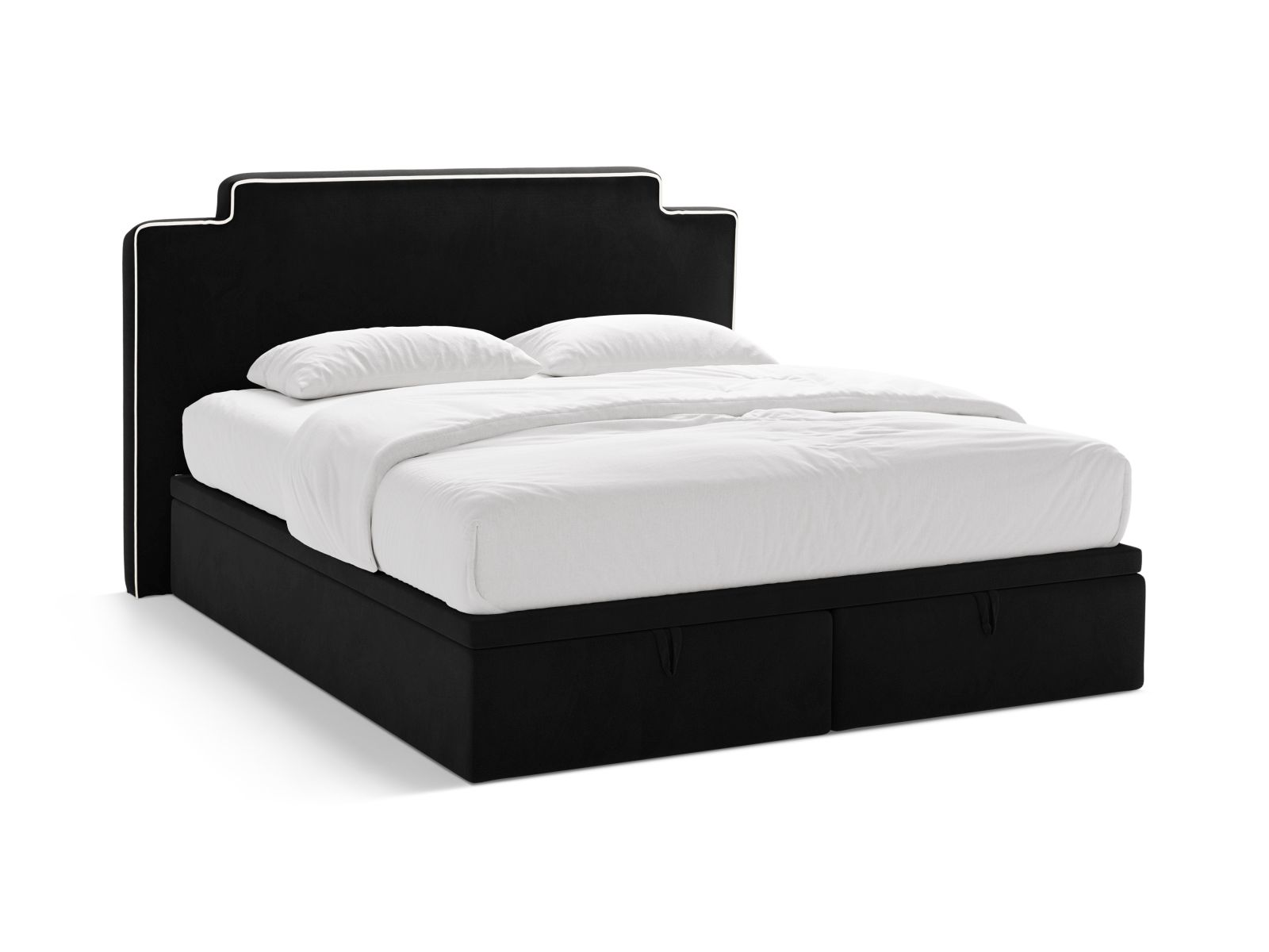 Boxspring Bed Set: Headboard + Box Springs/Mattress + Mattress Topper, "Princess", 220x211x122