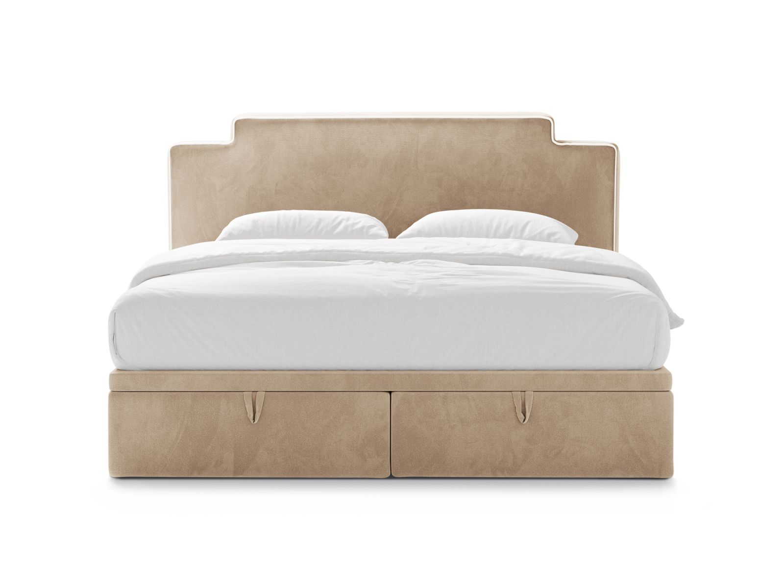 Boxspring Bed Set: Headboard + Box Springs/Mattress + Mattress Topper, "Princess", 220x211x122