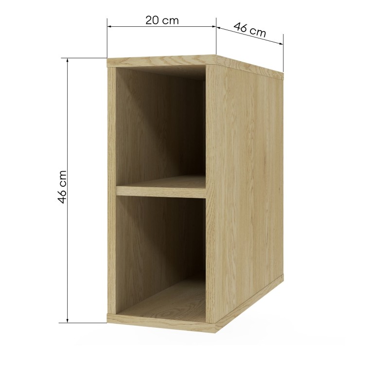 Regał wiszący Avila 20 cm, Dąb Cremona Torro