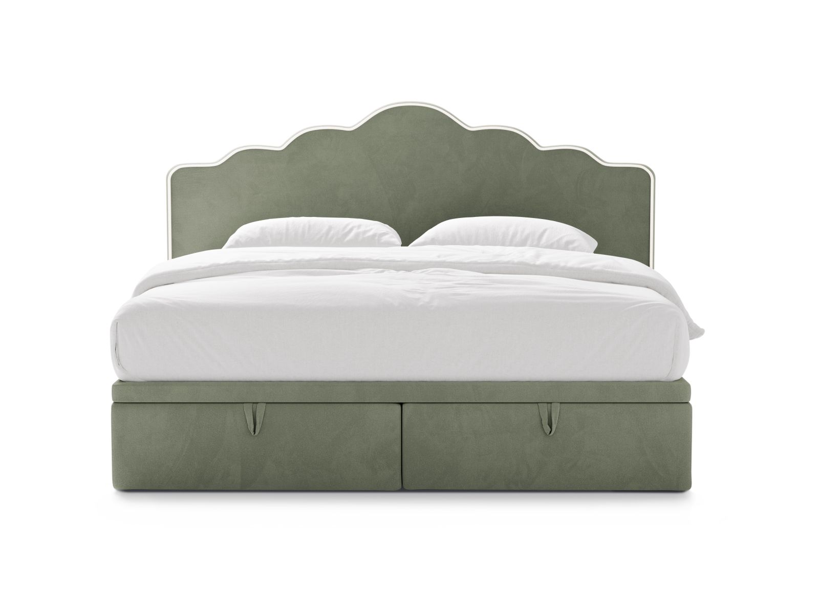 Boxspring Bed Set: Headboard + Box Springs/Mattress + Mattress Topper, "Dream", 180x211x122