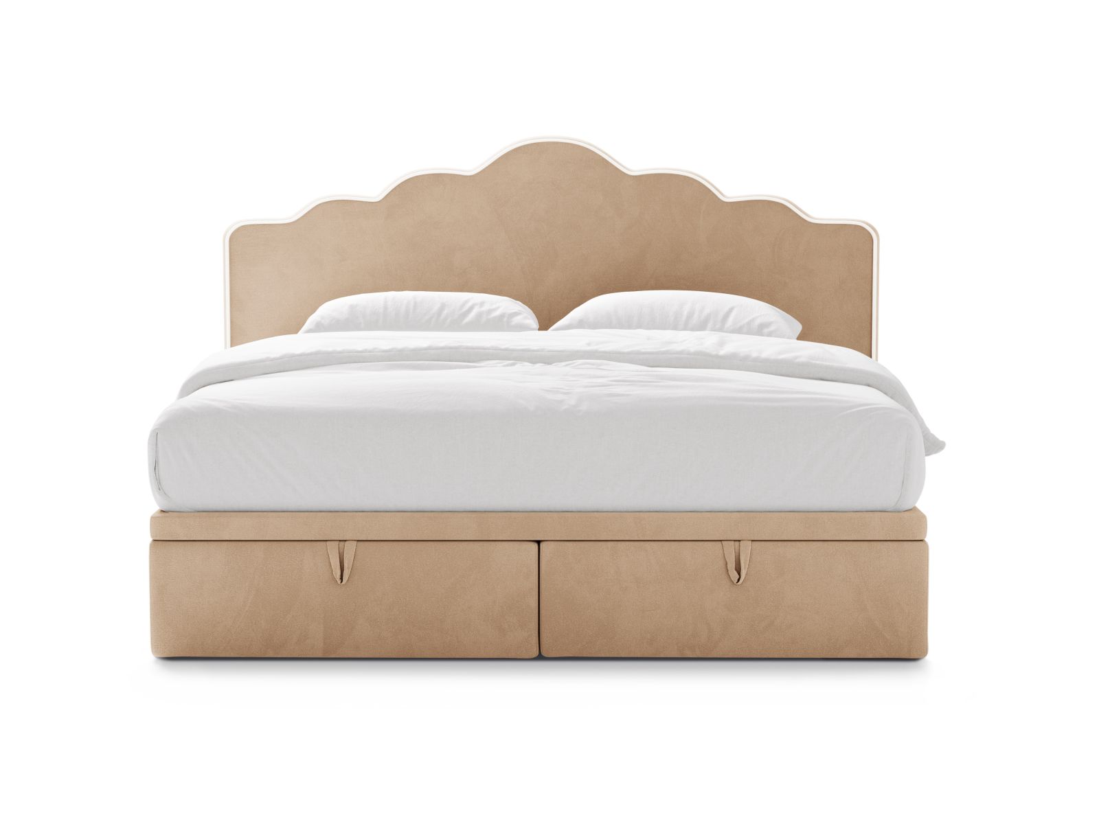 Boxspring Bed Set: Headboard + Box Springs/Mattress + Mattress Topper, "Dream", 180x211x122