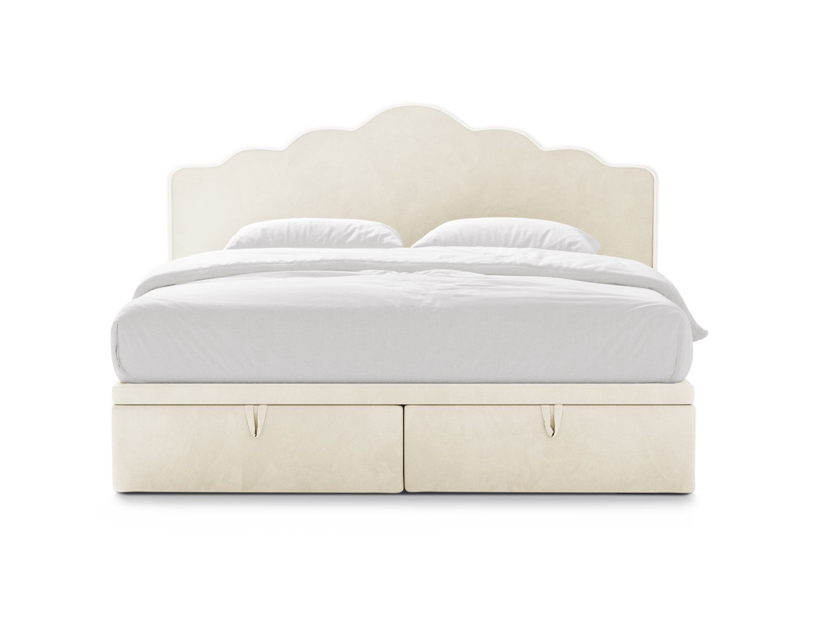Boxspring Bed Set: Headboard + Box Springs/Mattress + Mattress Topper, "Dream", 200x211x122